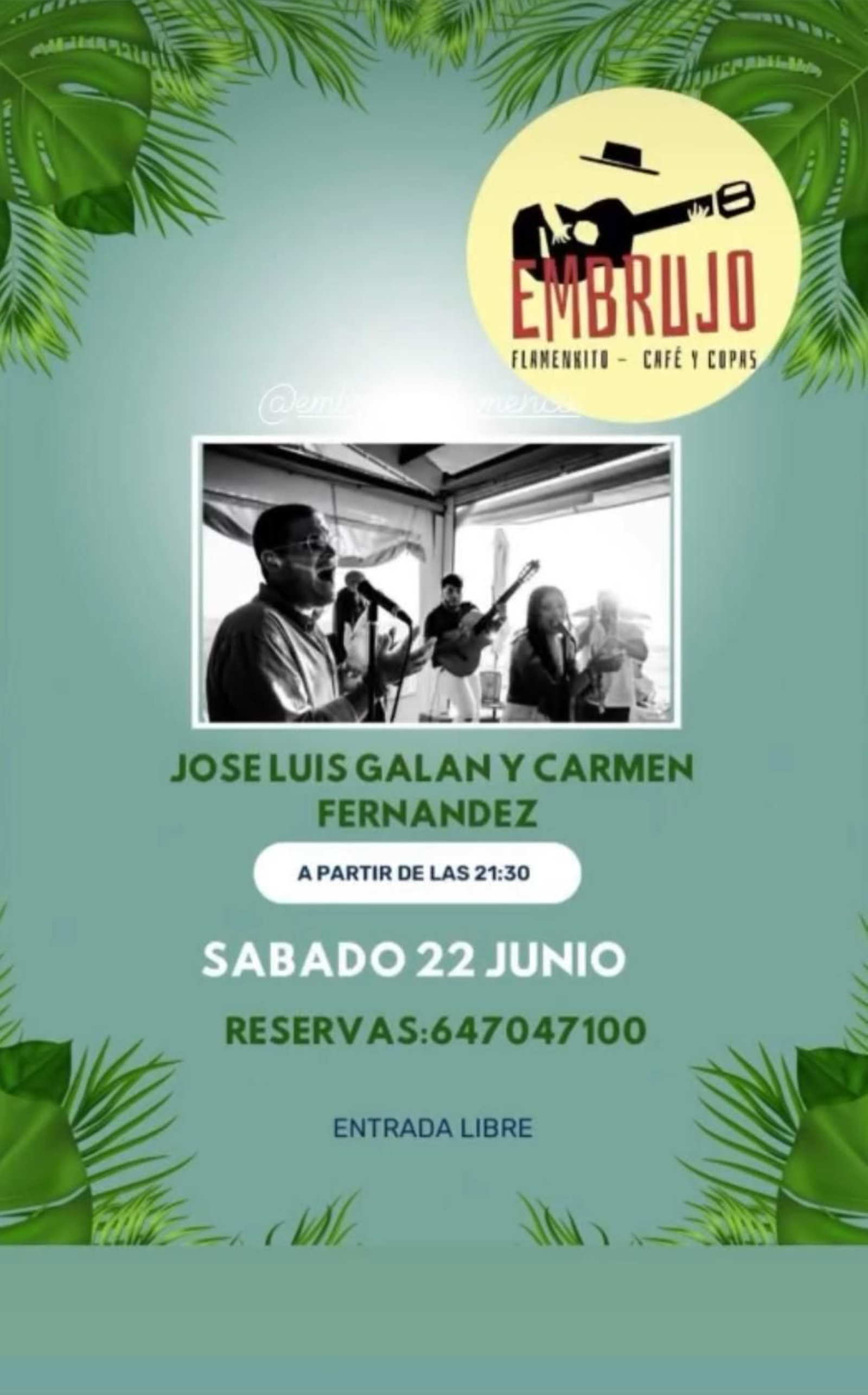 José Luis Galán y Carmen Fernández - Embrujo, Chipiona Avenida Tres Piedras