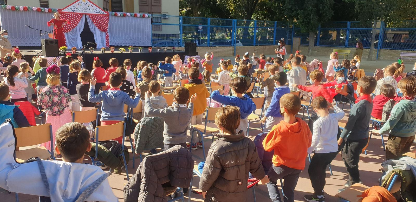 Día Internacional del Flamenco en el CEIP Rico Cejudo de Triana.