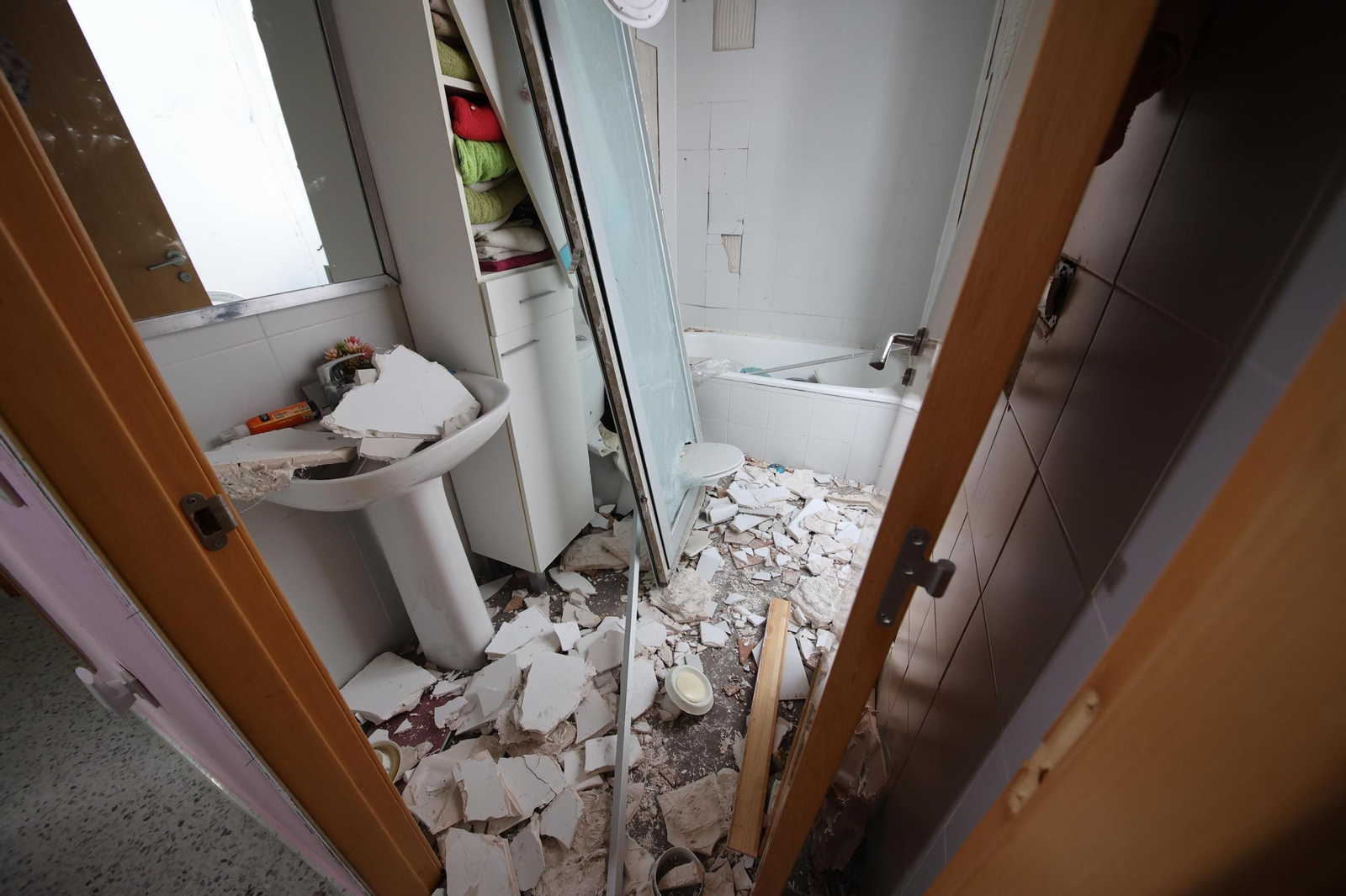 Así quedó la vivienda más afectada por la explosión de gas en Estella del Marqués