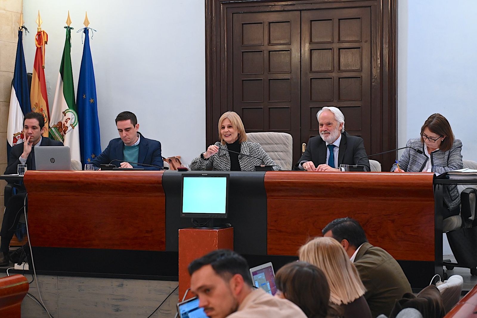 Un instante del pleno celebrado este viernes.