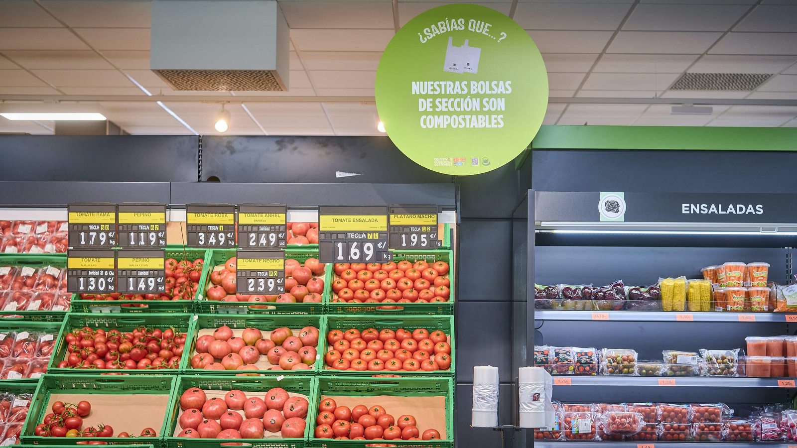 Interior del nuevo Mercadona de Fadricas