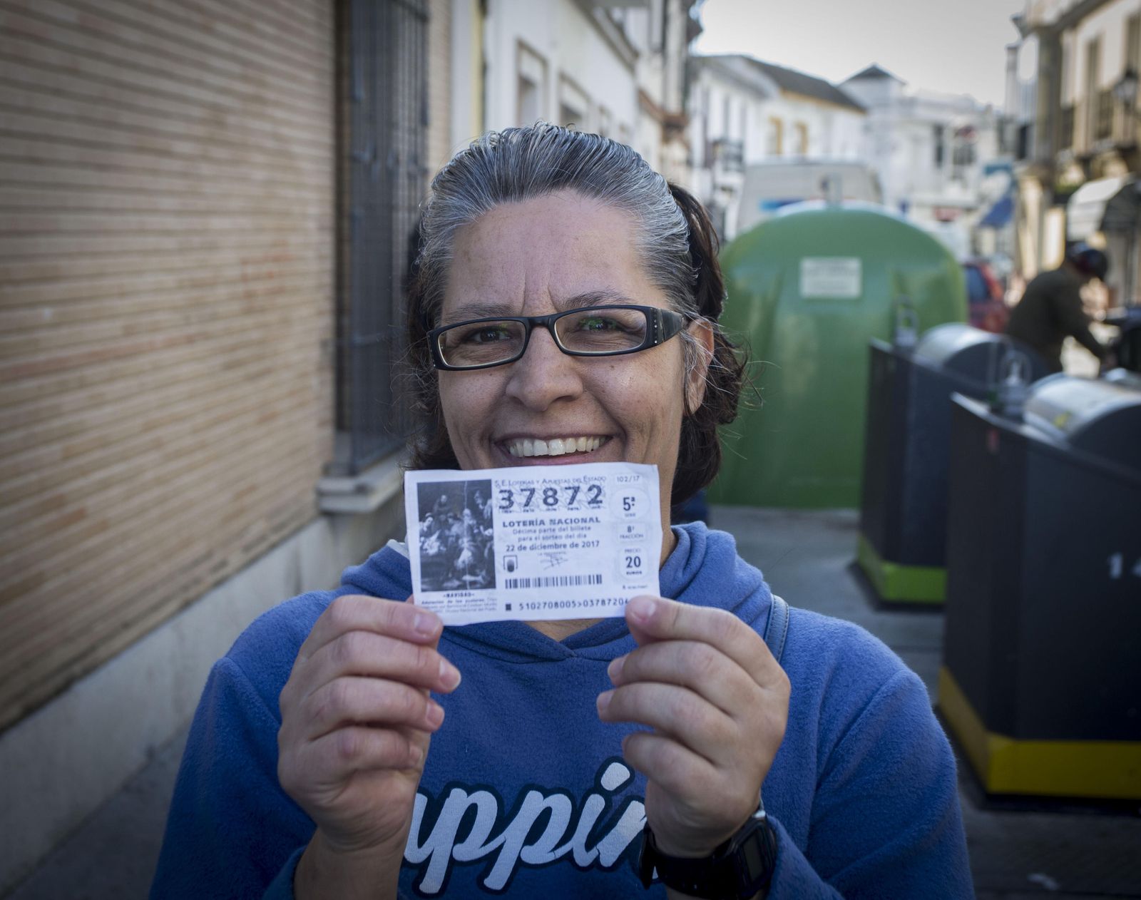 Lebrija celebra su suerte en  la Lotería de Navidad