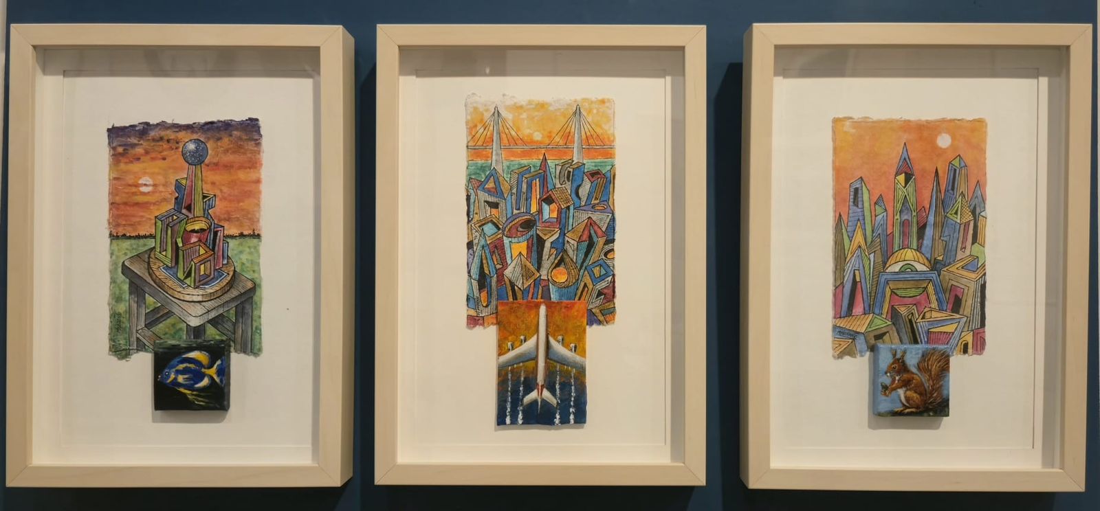 Algunas de las obras de Mario Naranjo.