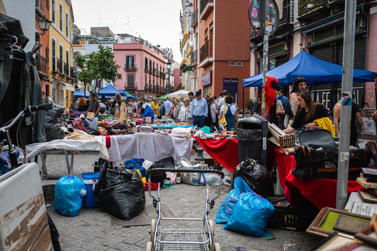 Una mañana en el mercado del jueves de la calle Feria