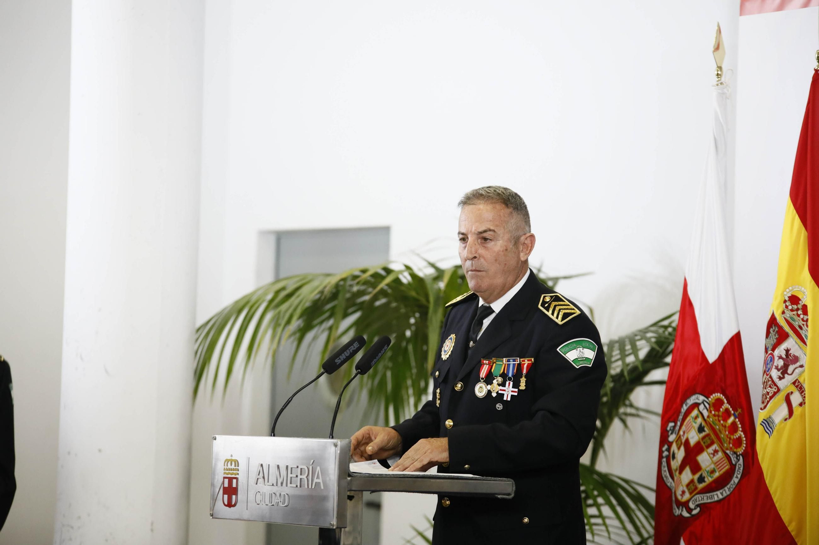 Las imágenes del acto institucional de la Policía Local de Almería con motivo de la festividad de su patrón, San Esteban