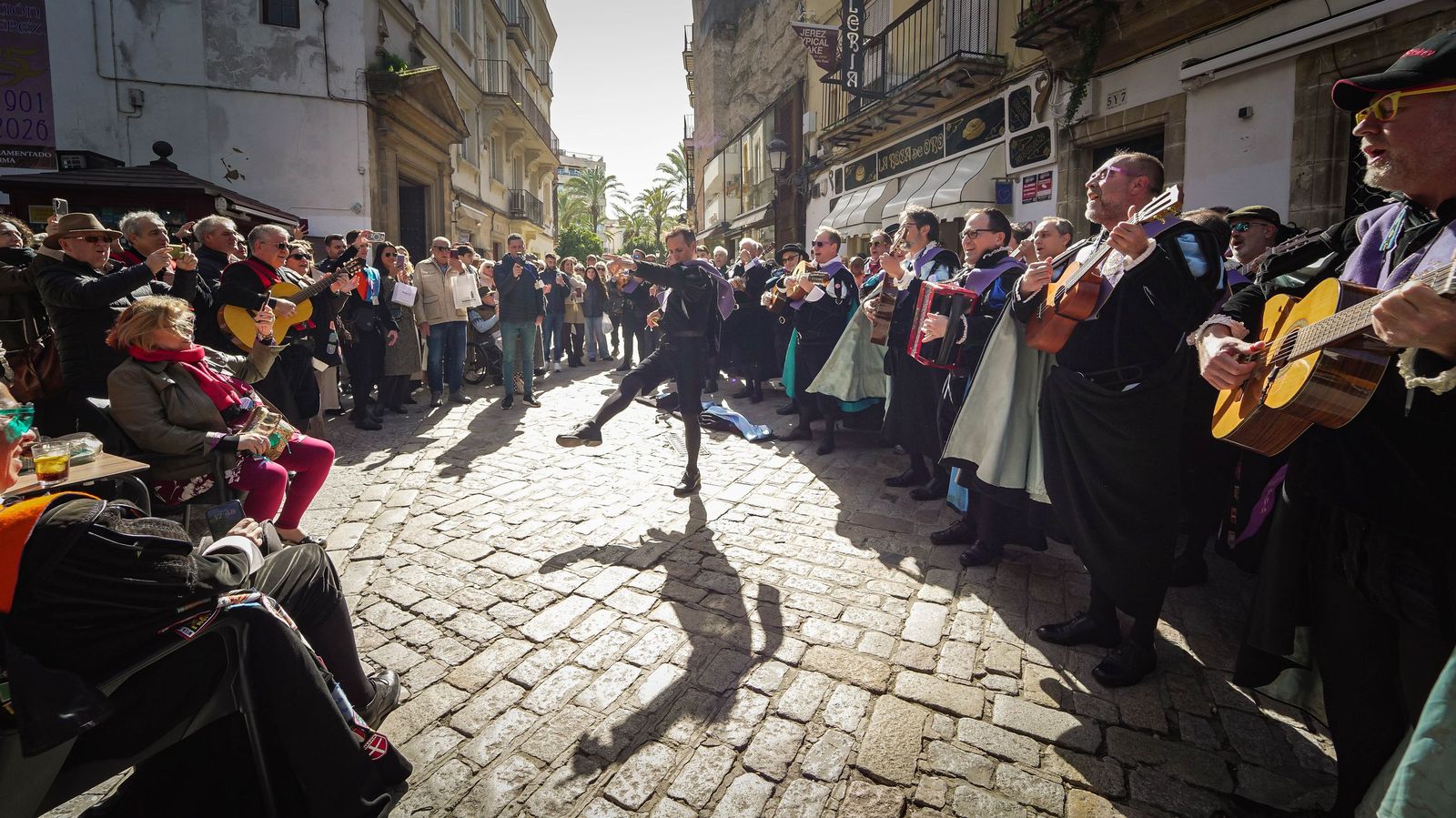 Las Tunas animan el centro de Jerez, en imágenes