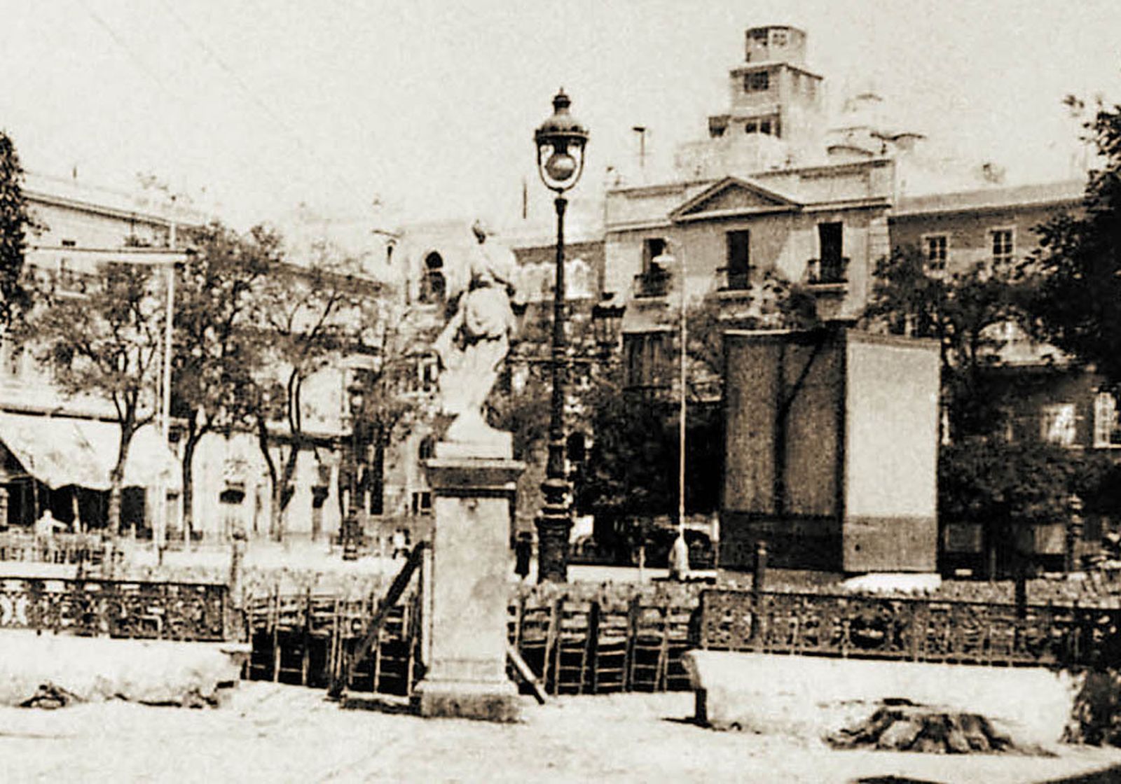 1917 hace 100 añosCinematógrafo en la plaza de San Antonio