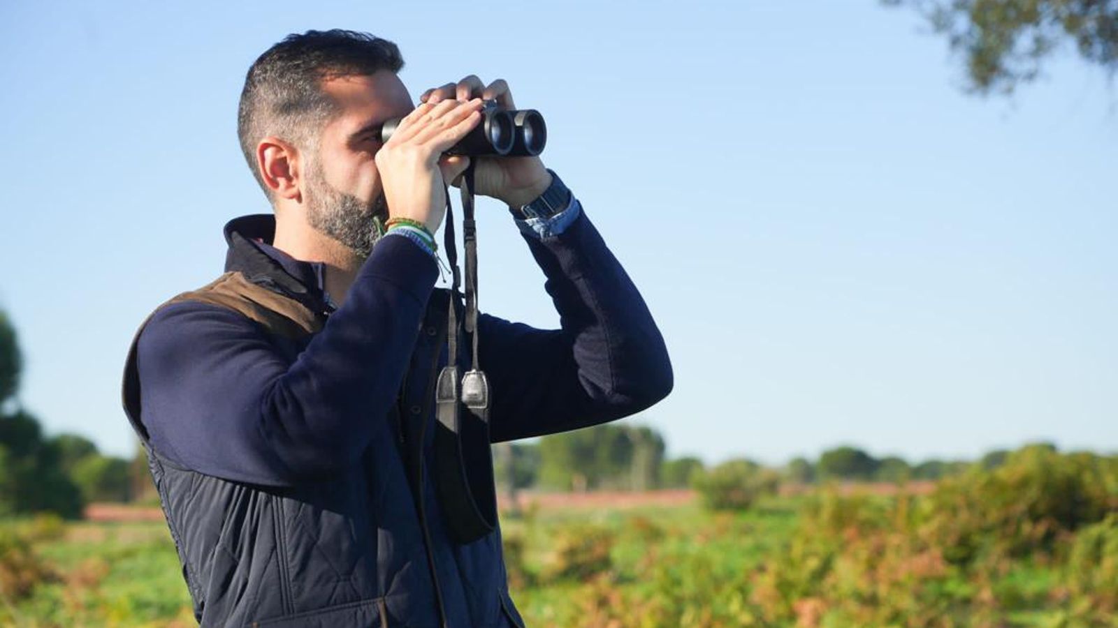 El consejero de Sostenibilidad, Medio Ambiente y Economía Azul, Ramón Fernández-Pacheco, este miércoles en Doñana.