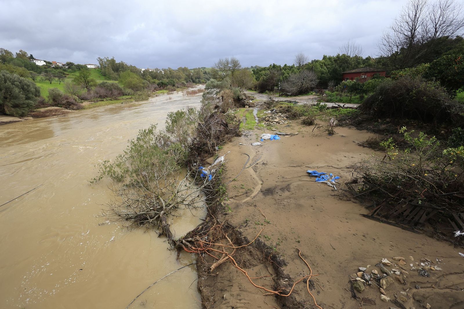 Fotos de San Martín del Tesorillo listo para la evacuación por la borrasca Marta