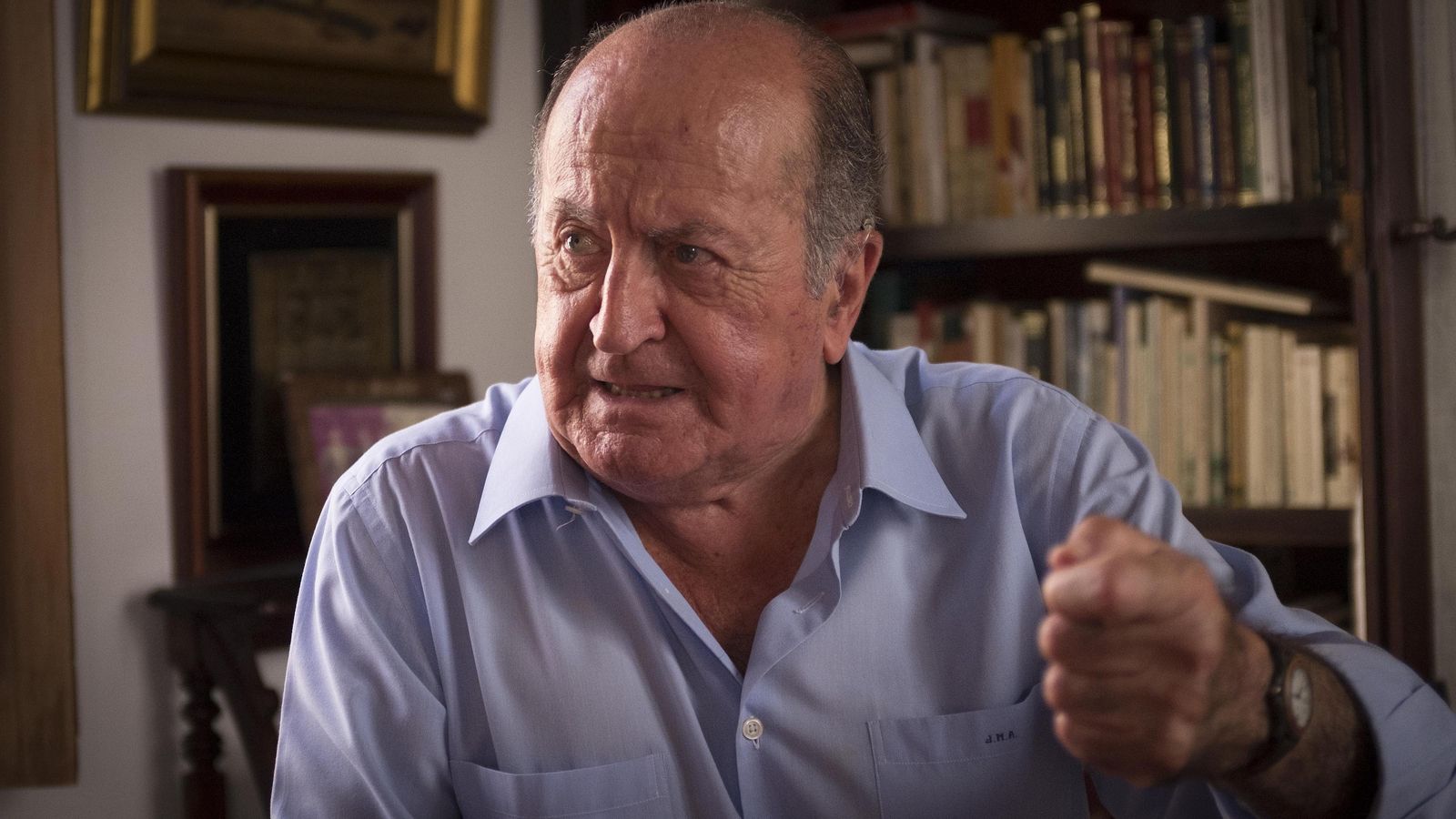 Un momento de la entrevista