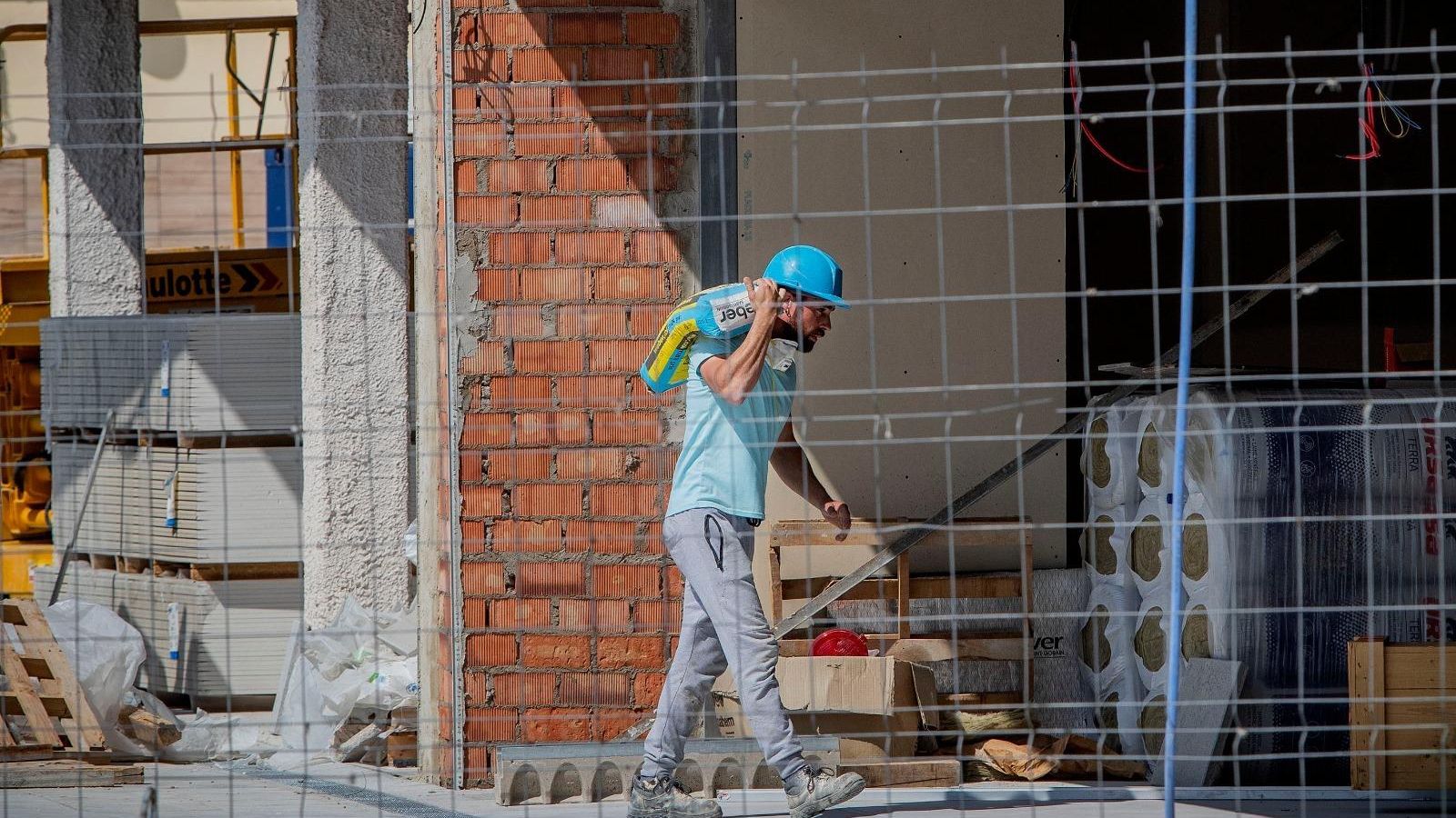 Obras en el Museo Camarón, esta mañana.