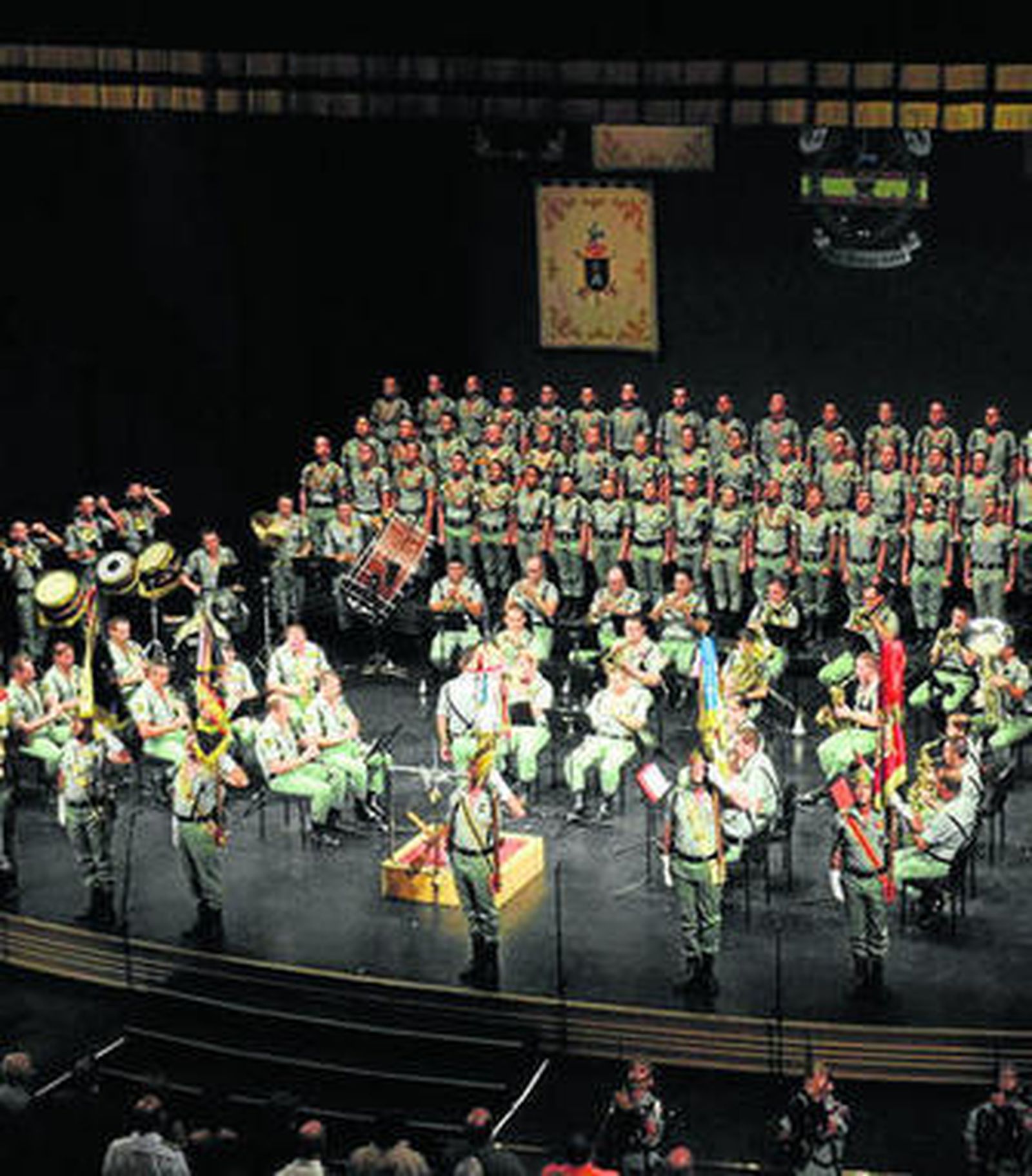La Banda de la Legión durante una atcuación pasada.