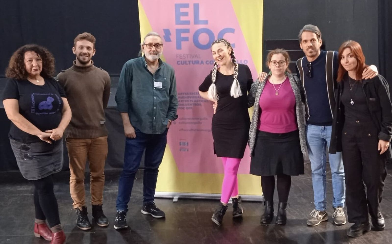 Algunos de los participantes en esta primer encuentro de dramaturgia LGTBIQ+