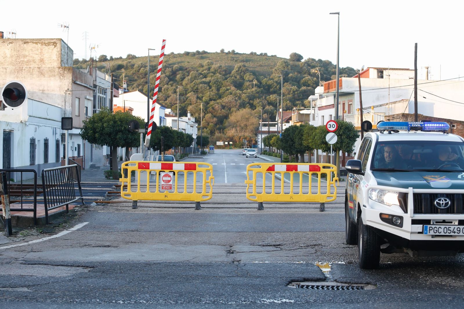 Las fotografías de Guadarcote, el río Guadarranque y la Estación de San Roque tras el paso de la borrasca Francis