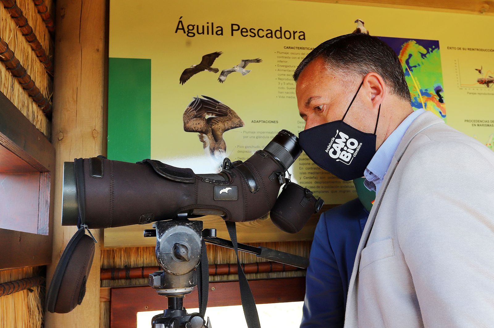 Inauguración del nuevo observatorio del Águila Pescadora en Marismas del Odiel