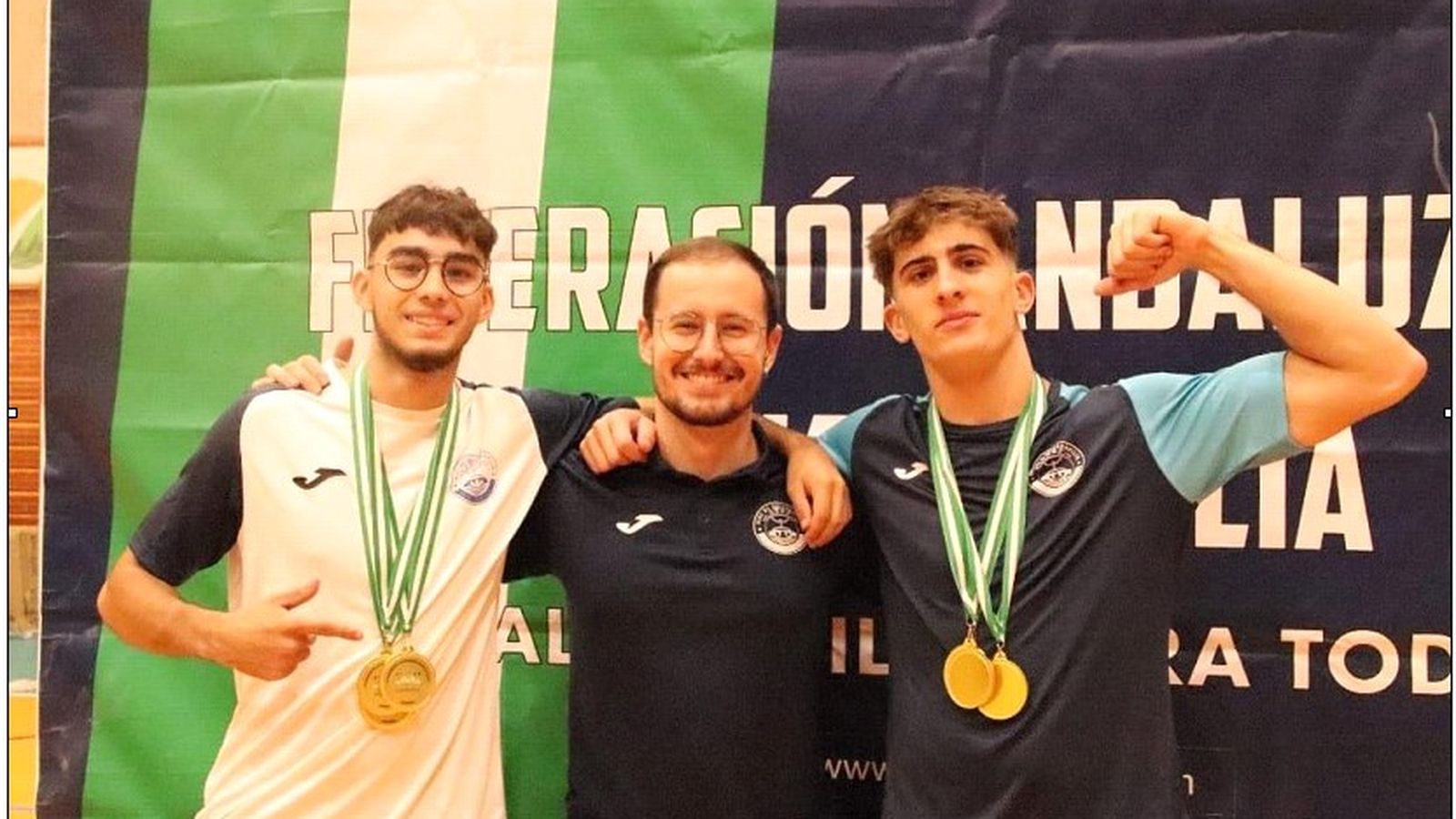 Levantadores del CHSF que participaron en el Campeonato de Andalucía Sub 17