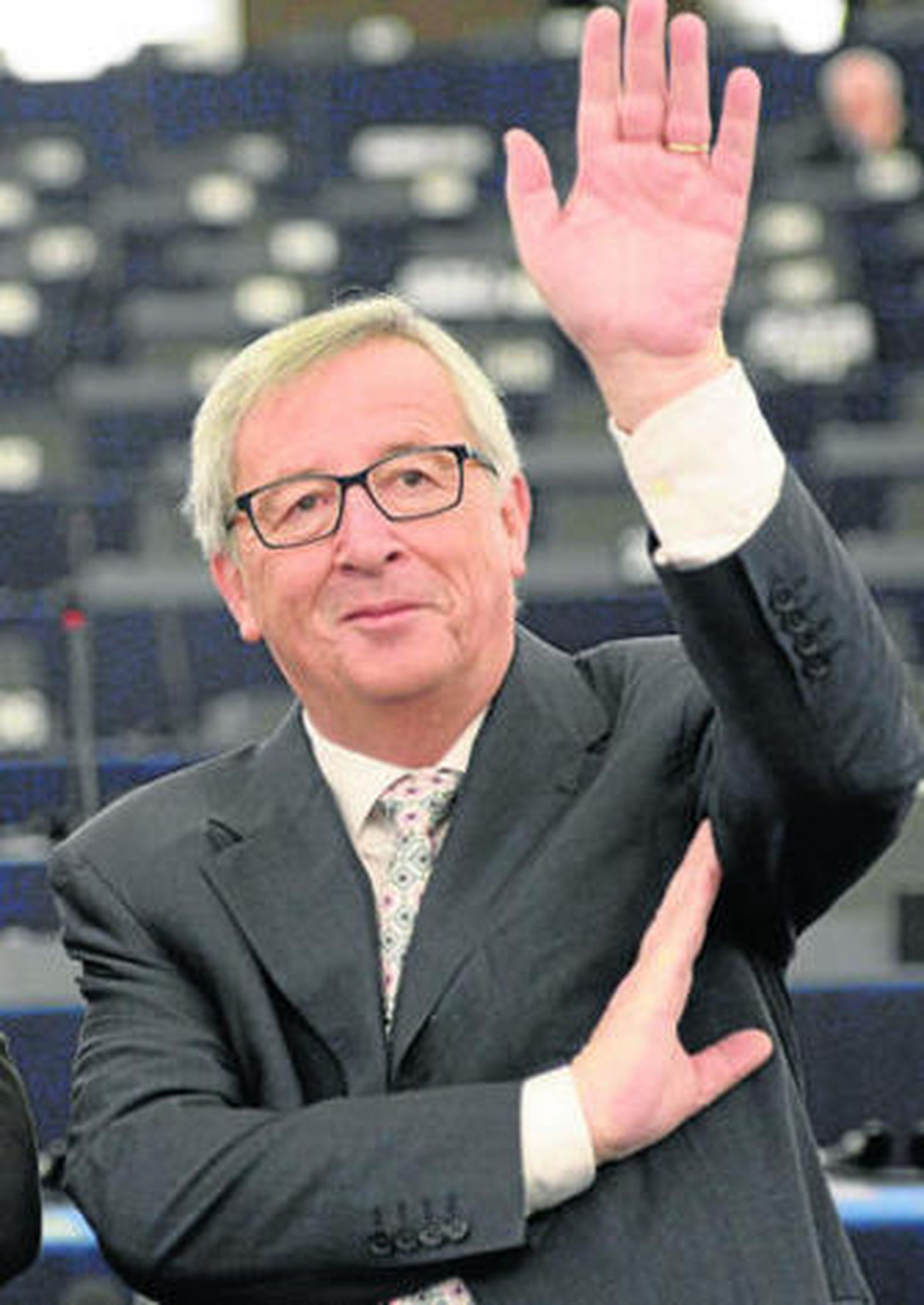 Jean-Claude Juncker, presidente de la Comisión Europea, ayer en el Europarlamento.