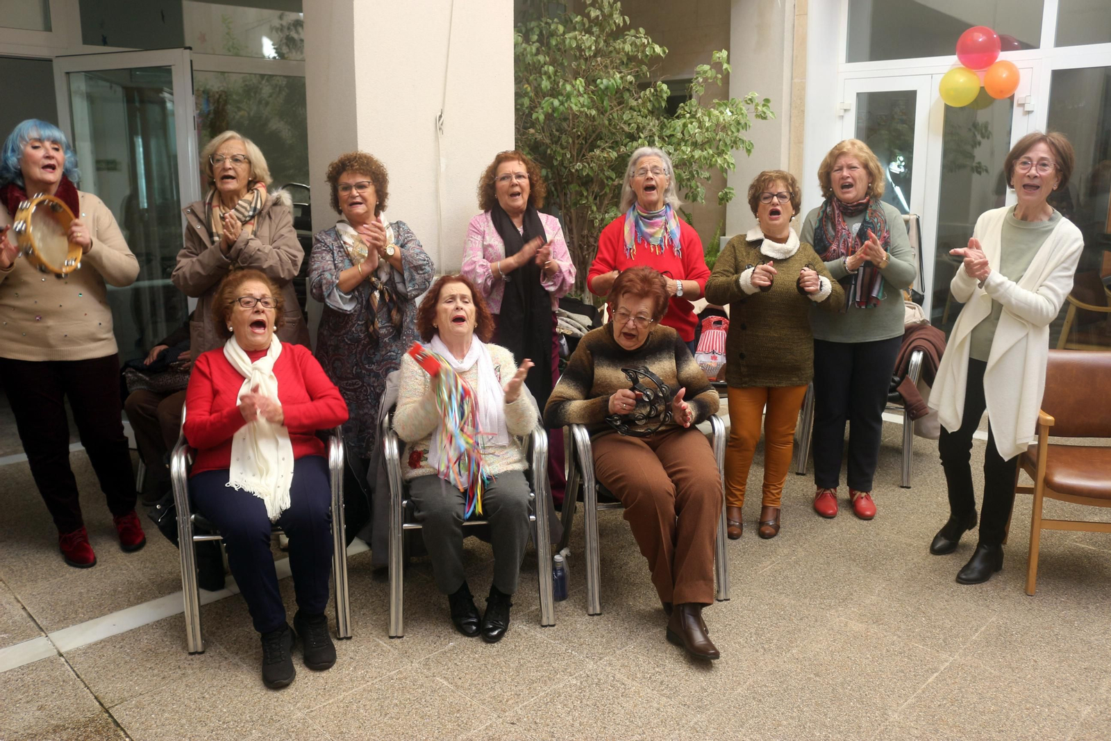 Visita de los Reyes a la Residencia Vedruna