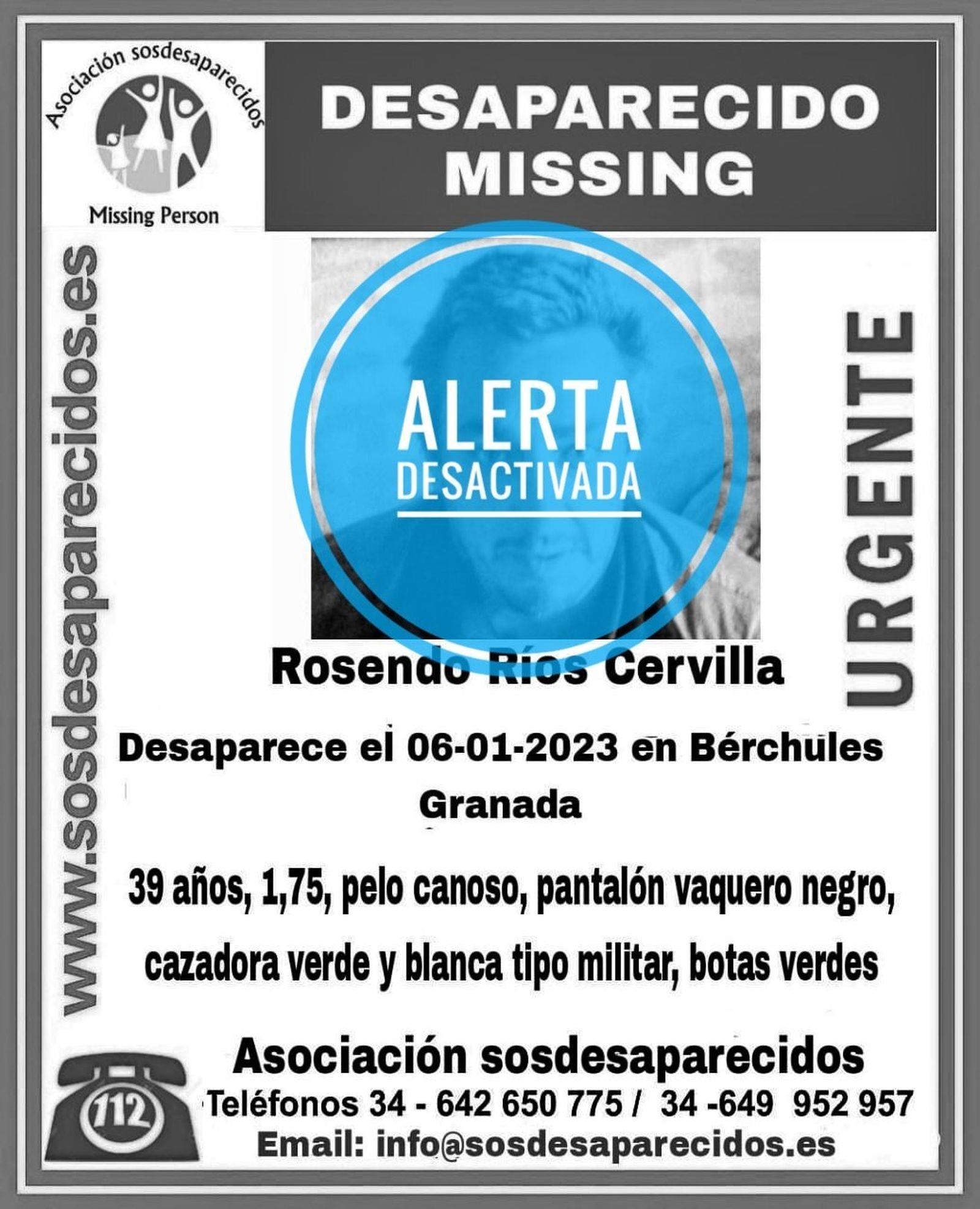 Localizado en buen estado el vecino de la Alpujarra desaparecido el sábado