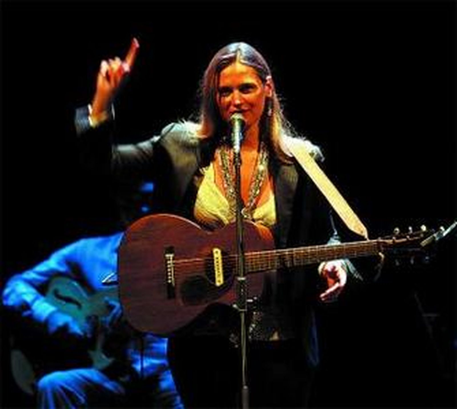 Peyroux, durante su concierto en el Cervantes.