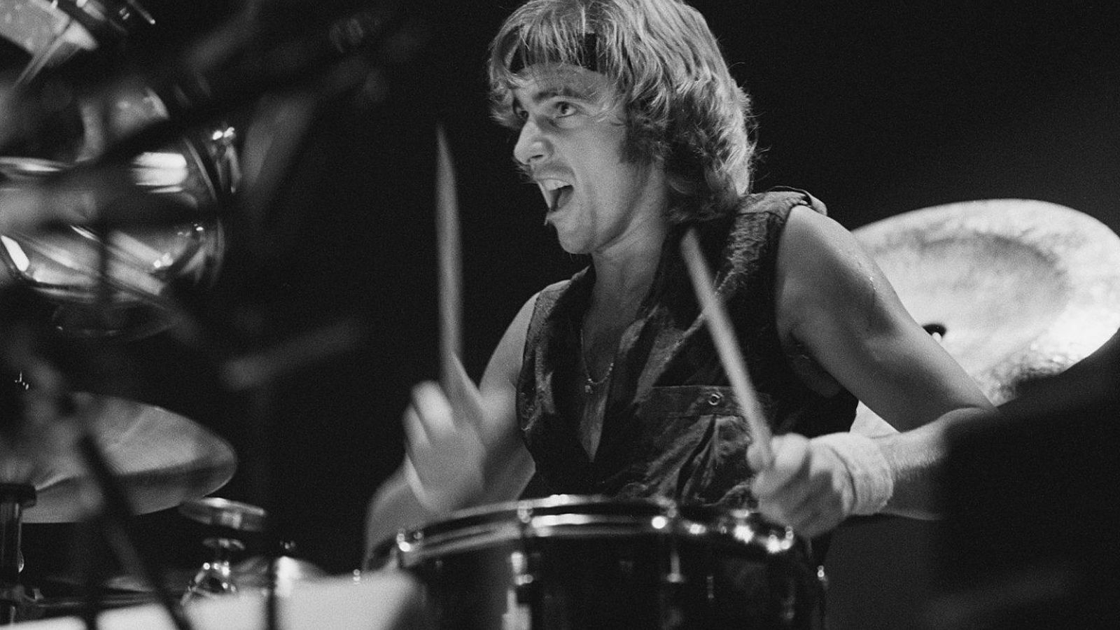 El batería Alan White El batería Alan White