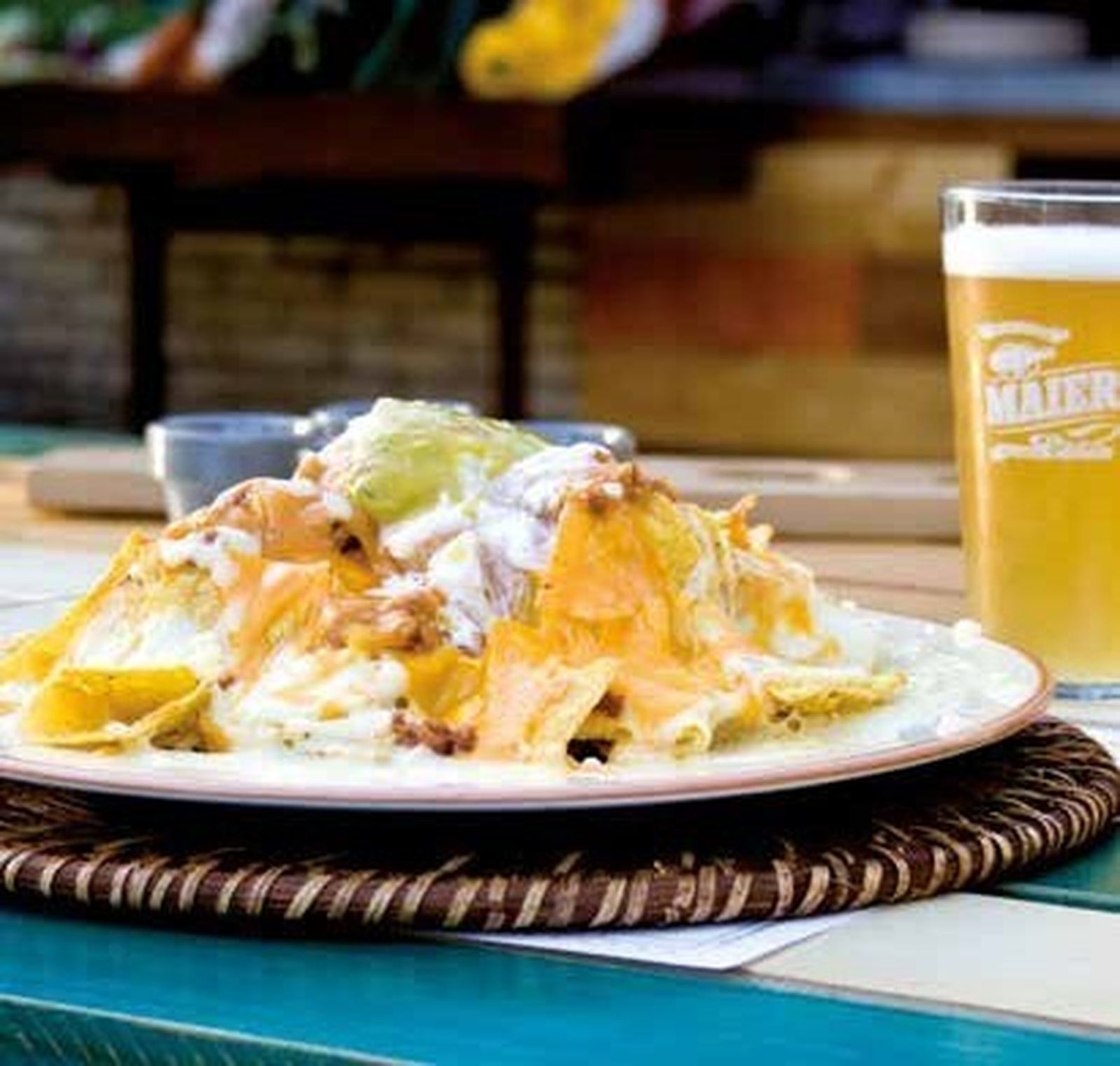 Los nachos son espectaculares.