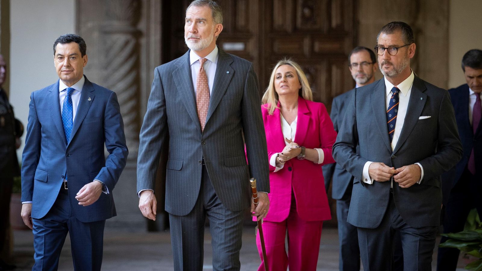 Las fotos de Felipe VI en el Real Monasterio de San Jerónimo de Granada en la reunión de las Reales Maestranzas de España
