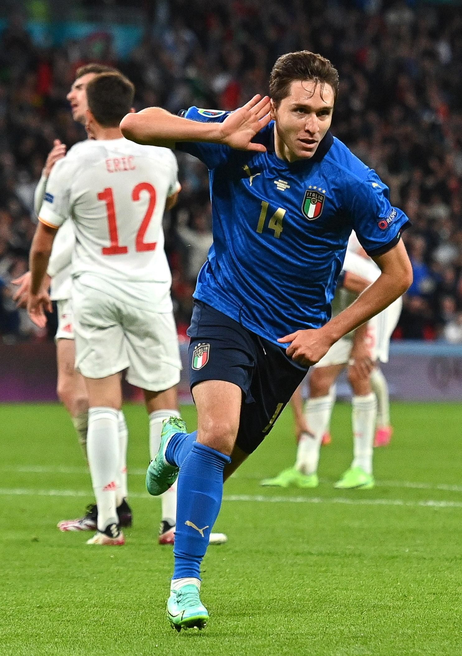 Las imágenes de la semifinal Italia-España de Eurocopa