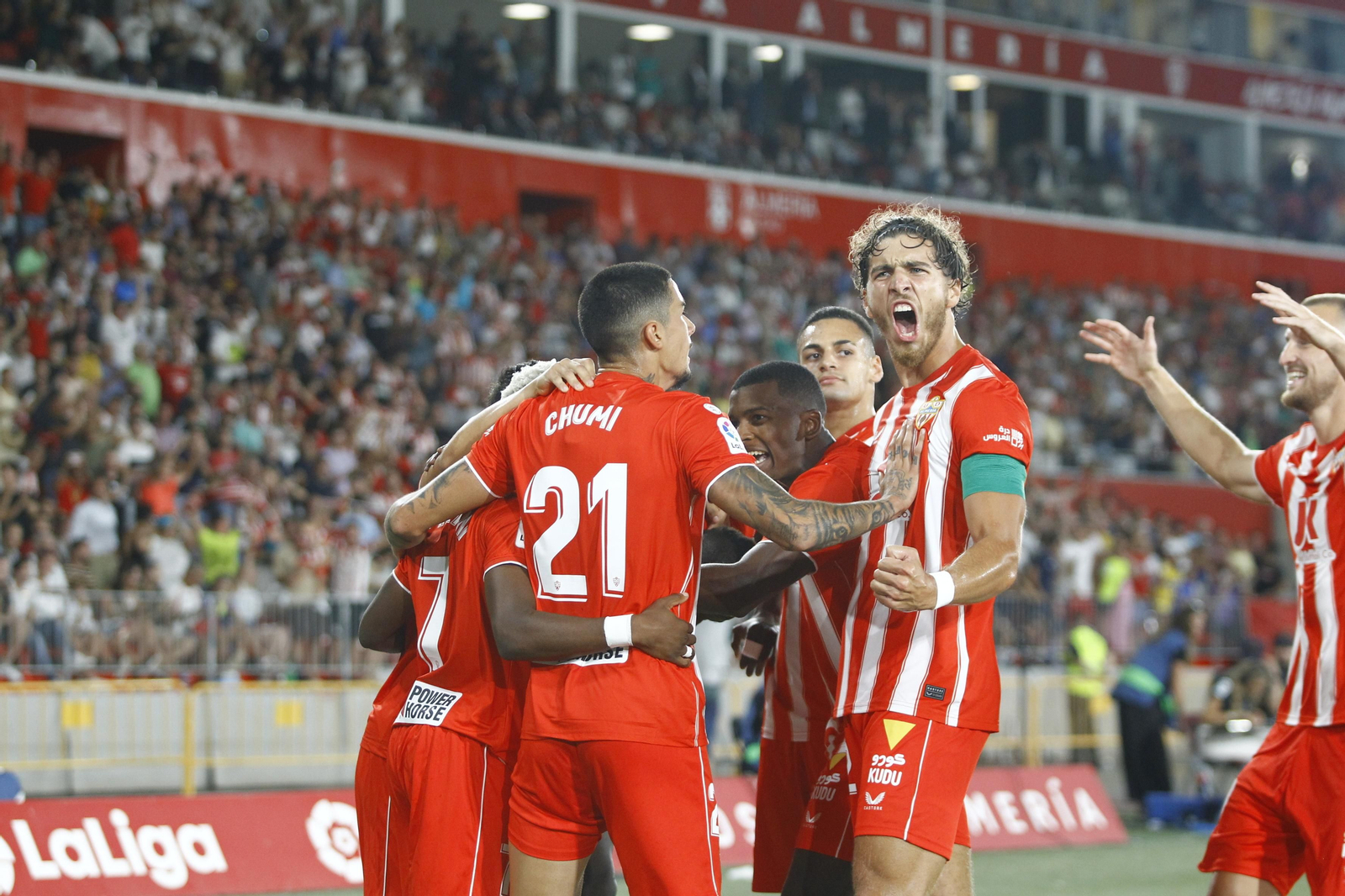 Imágenes del partido U.D. Almería-Real Madrid C.F. de la Liga Santander