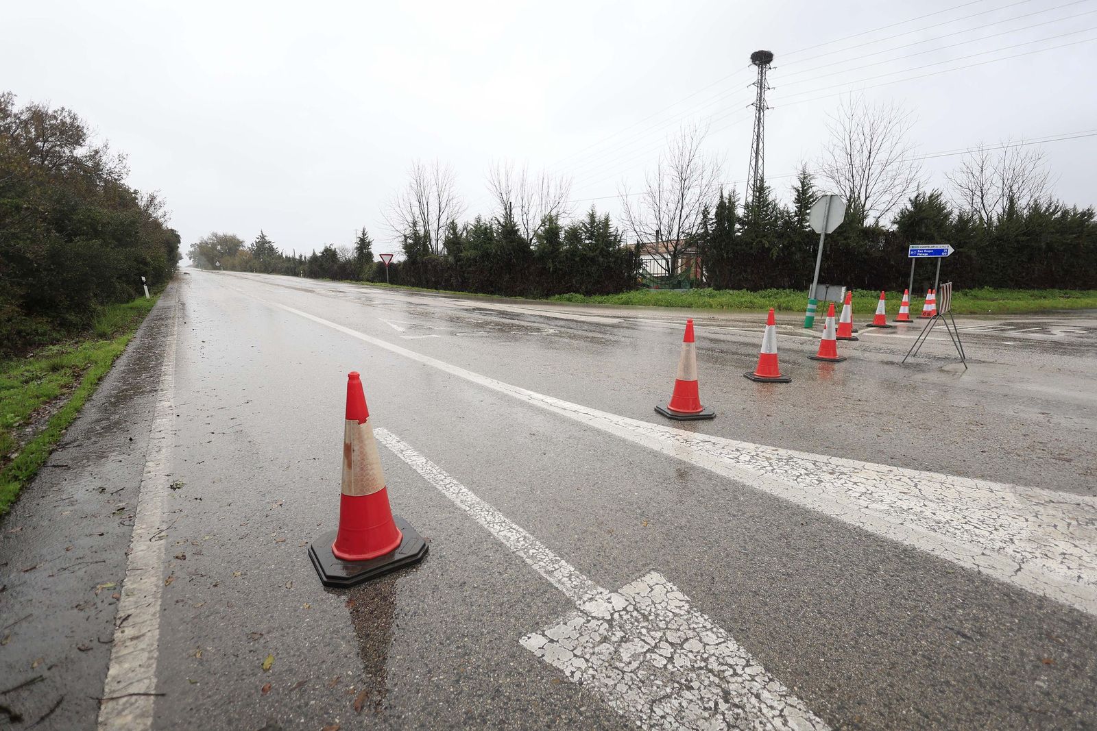 Fotos de los efectos de la borrasca Leonardo en Tarifa, Algeciras y Castellar