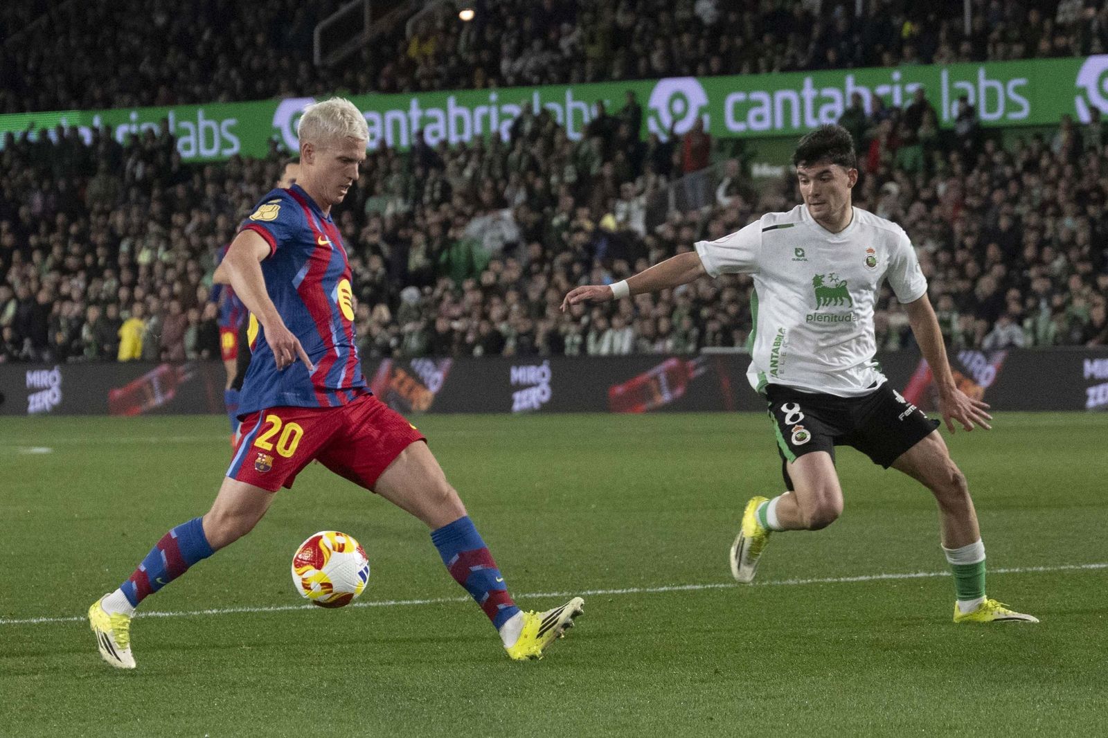 Las fotos del Racing-Barcelona de Copa