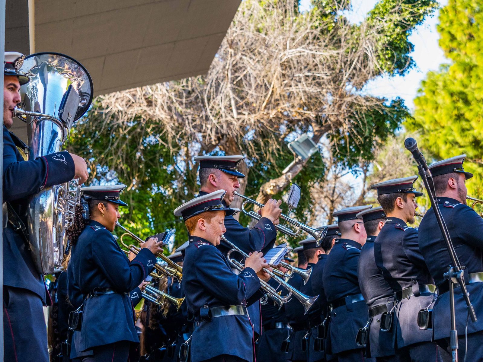Sones cofrades en el Parque: celebrado el certamen de bandas de Nazareno en San Fernando