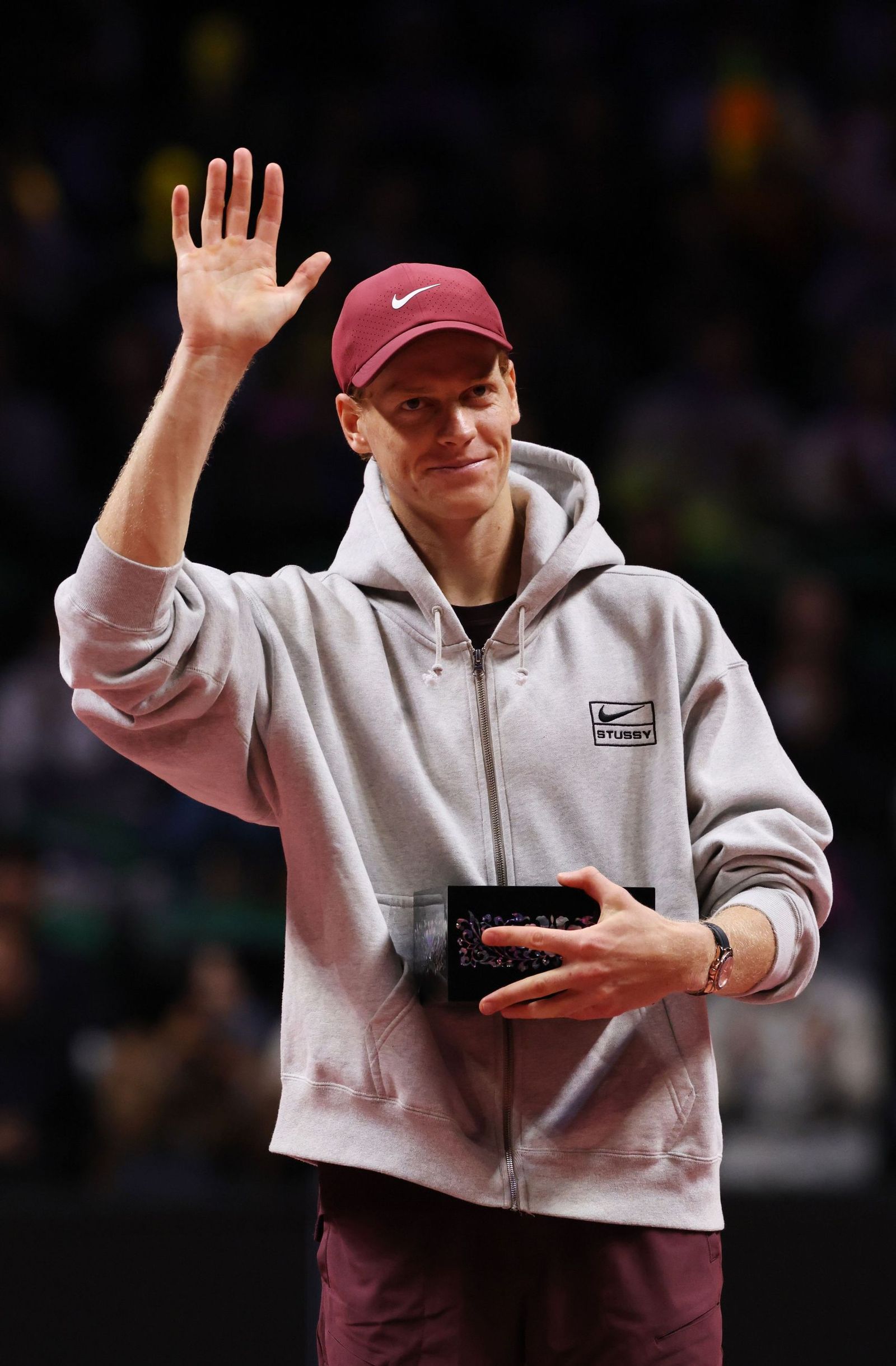 Las fotos de la exhibición entre Alcaraz y Sinner