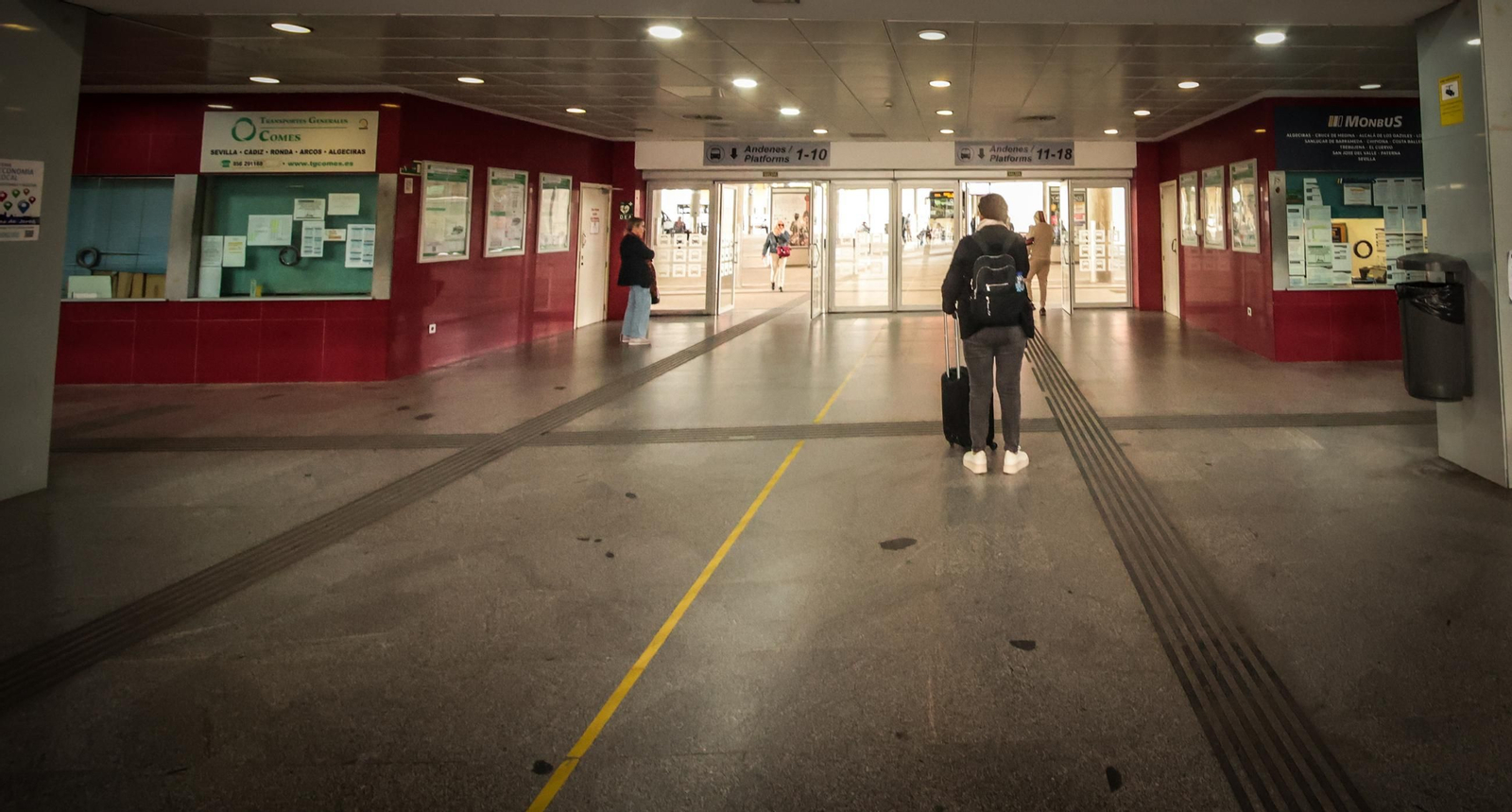 Imágenes de la huelga de transporte de pasajeros en Jerez Imágenes de la huelga de transporte de pasajeros en Jerez