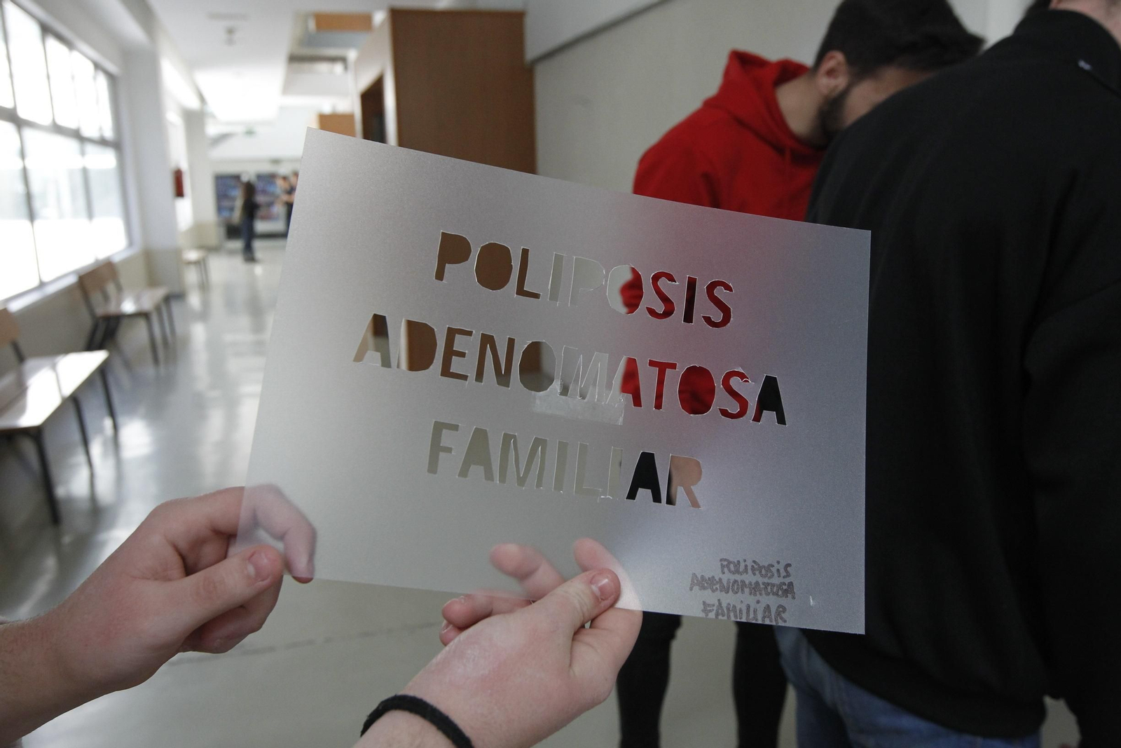 Fotos mural reivindicativo enfermedades raras Universidad de Almería-UAL