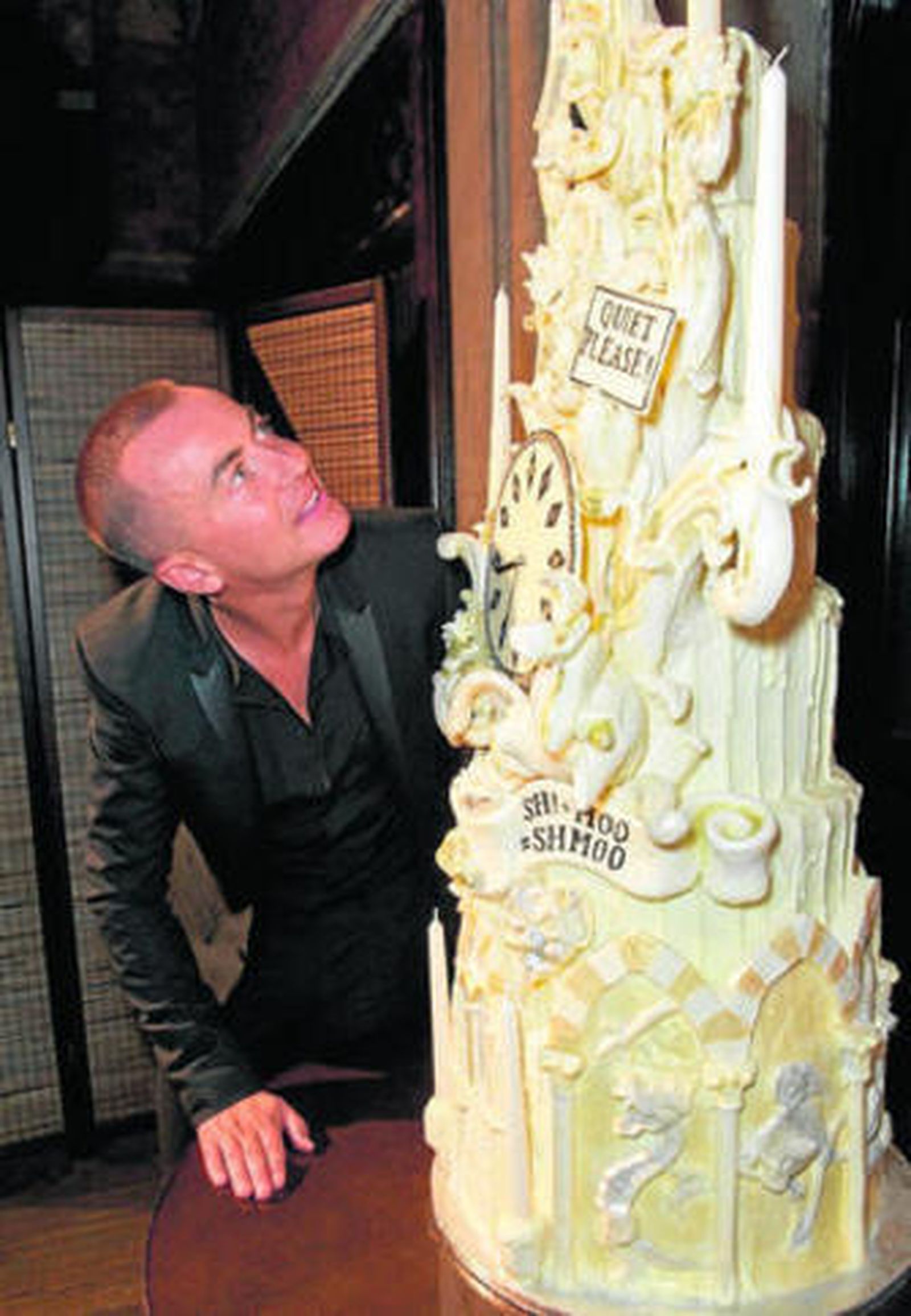 Una tarta de boda de 'Chocofantasy', en la sobremesa del canal Divinity.