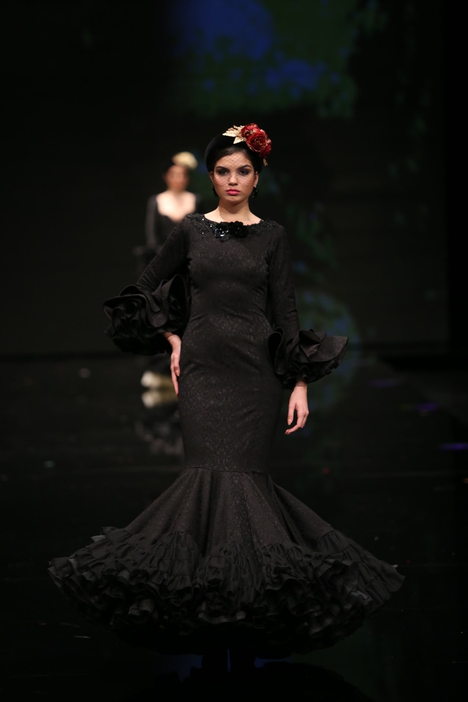 El traje de flamenca negro de 2019, sinónimo de elegancia