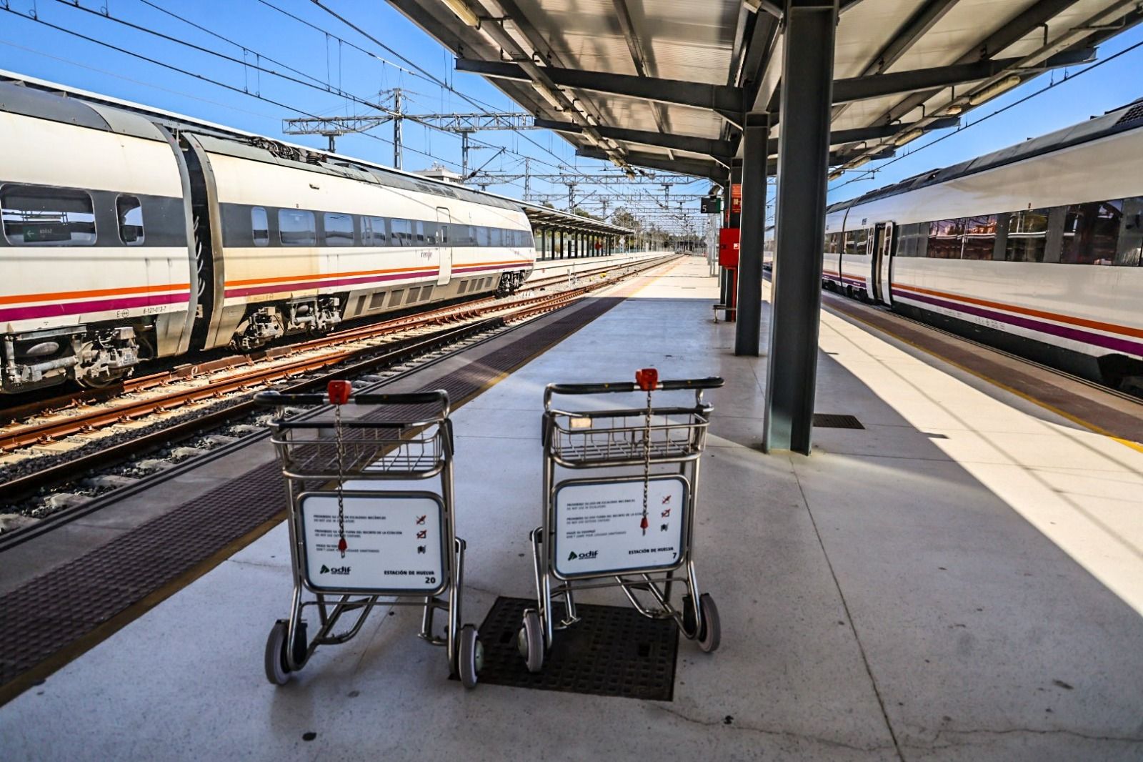 Estación de trenes de Huelva.