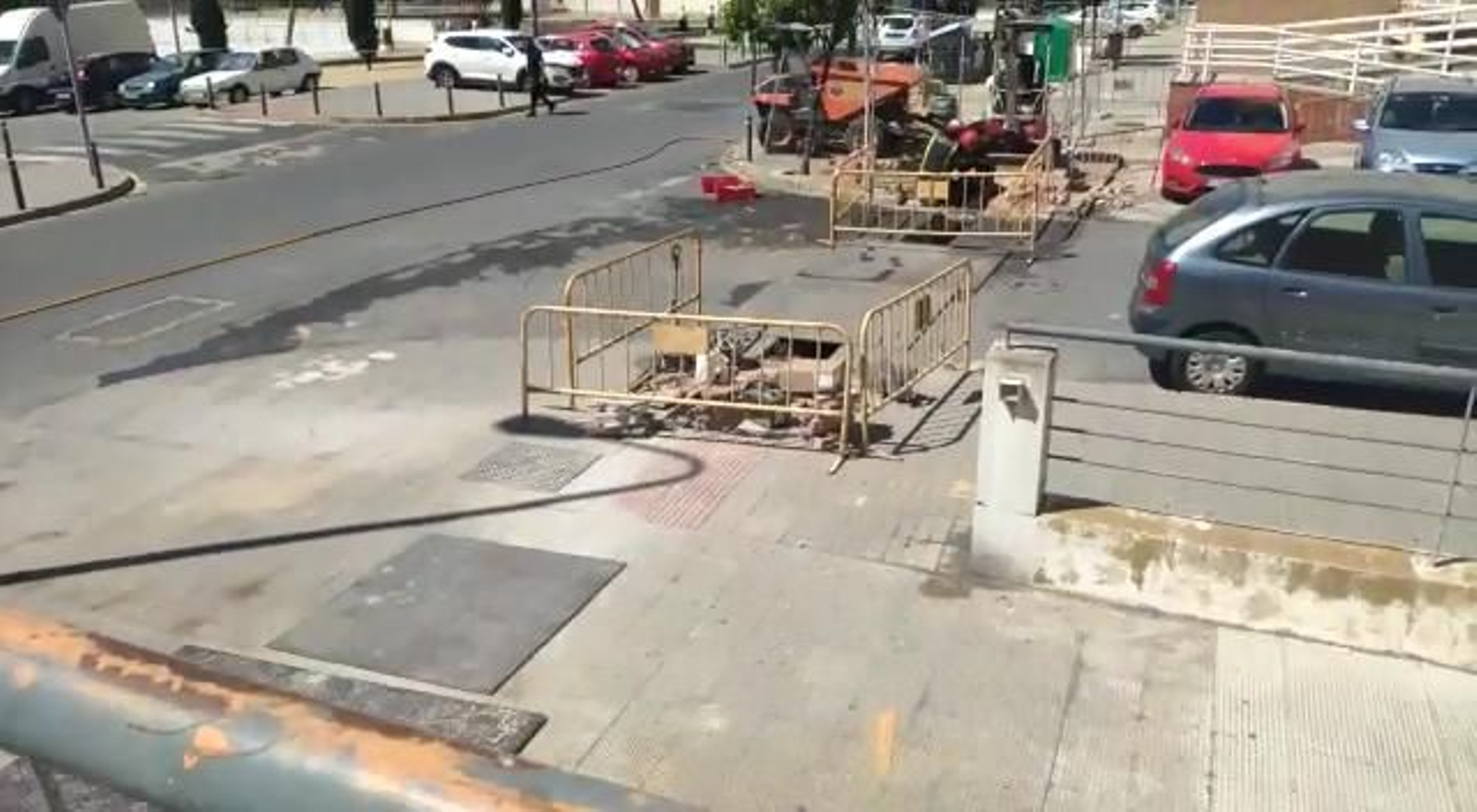 Fuga de gas en la calle del Bachiller de Huelva.