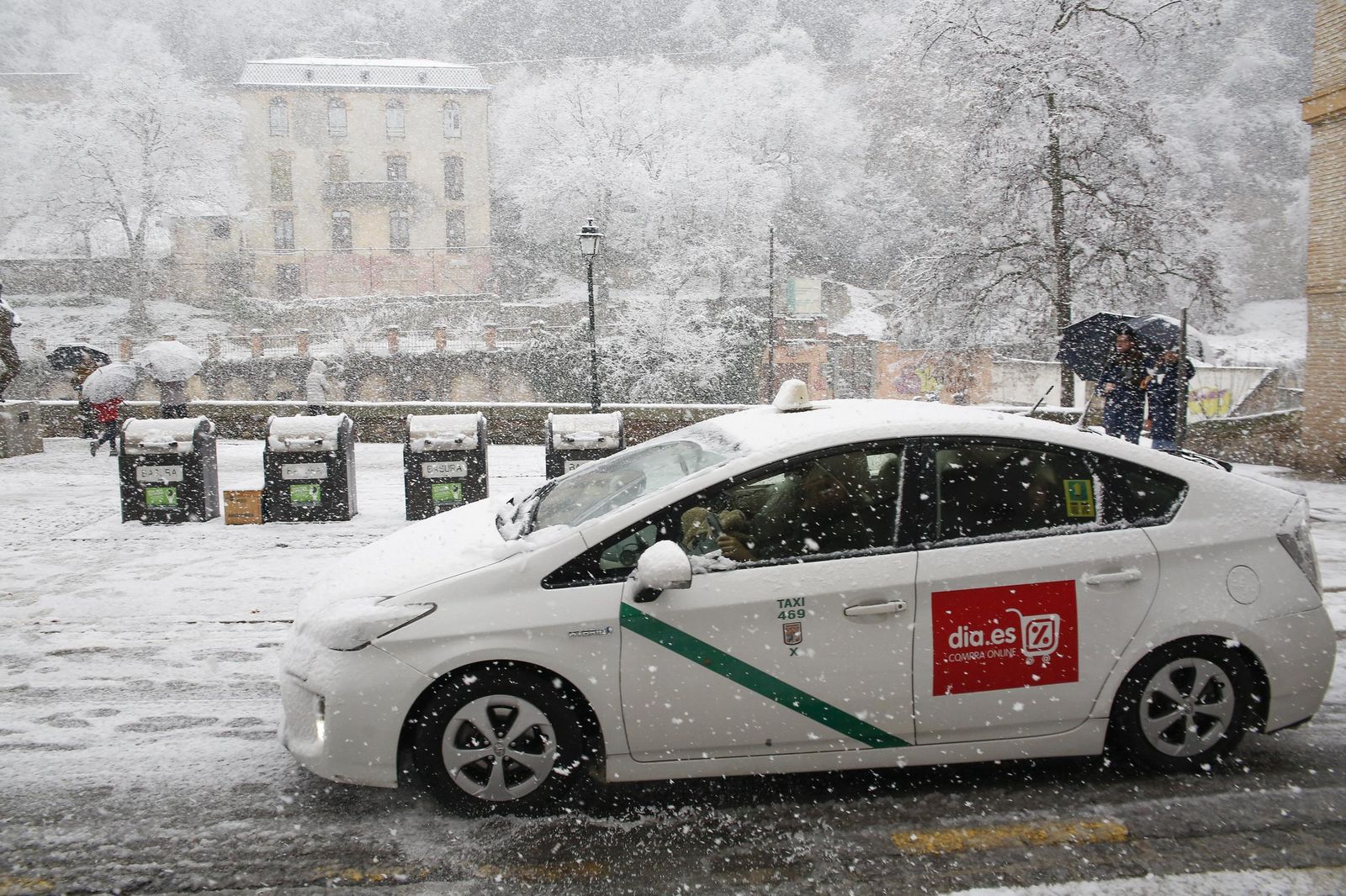 La nevada de Granada, en imágenes