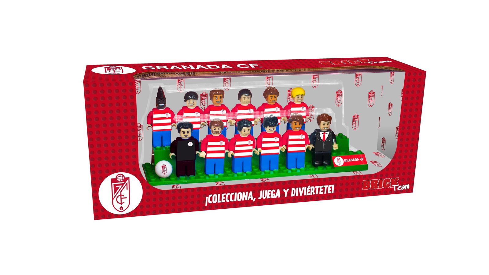 La empresa también distribuye el Brick Team del conjunto rojiblanco.