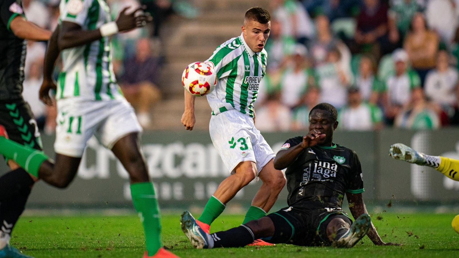 Pablo García en el encuentro del Betis Deportivo ante el Antequera