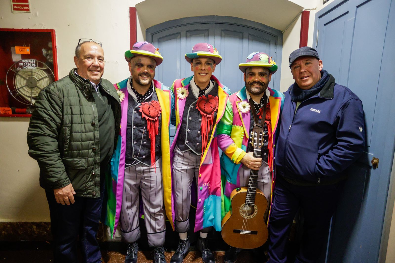 Los Cornejo: de izquierda derecha Cristóbal, Leo, Tobita, Manuel y Chico.