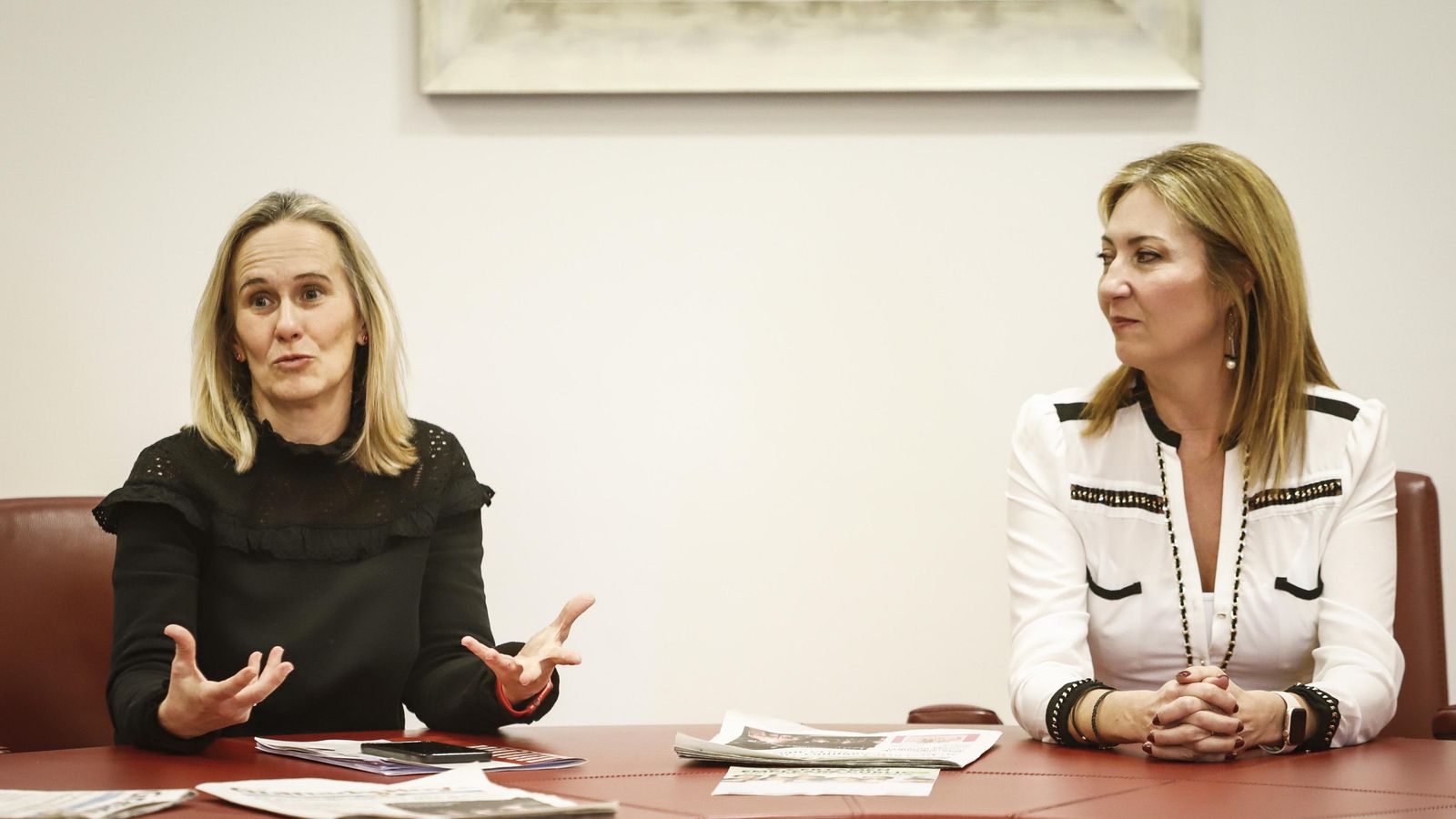 La directora de Granada Hoy, Lola Quero durante su discurso.