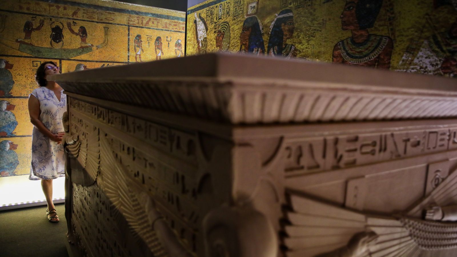 Exposición de Tutankhamón en el Museo Casa de la Ciencia.