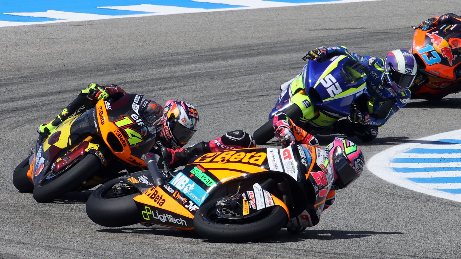 Imágenes de las caídas en las carreras del GP España en Jerez