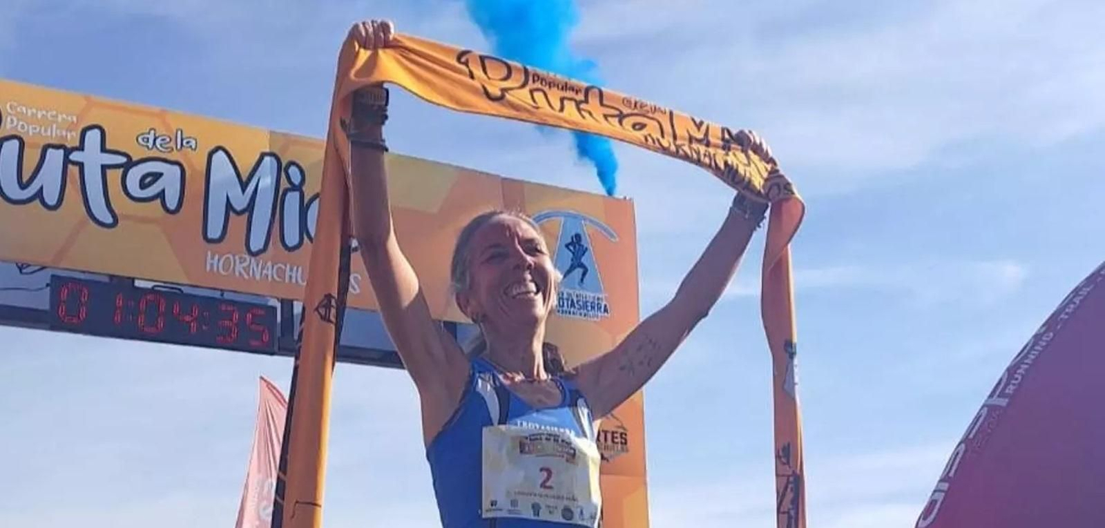 Carmen Gutiérrez celebra su victoria en la edición del año pasado.