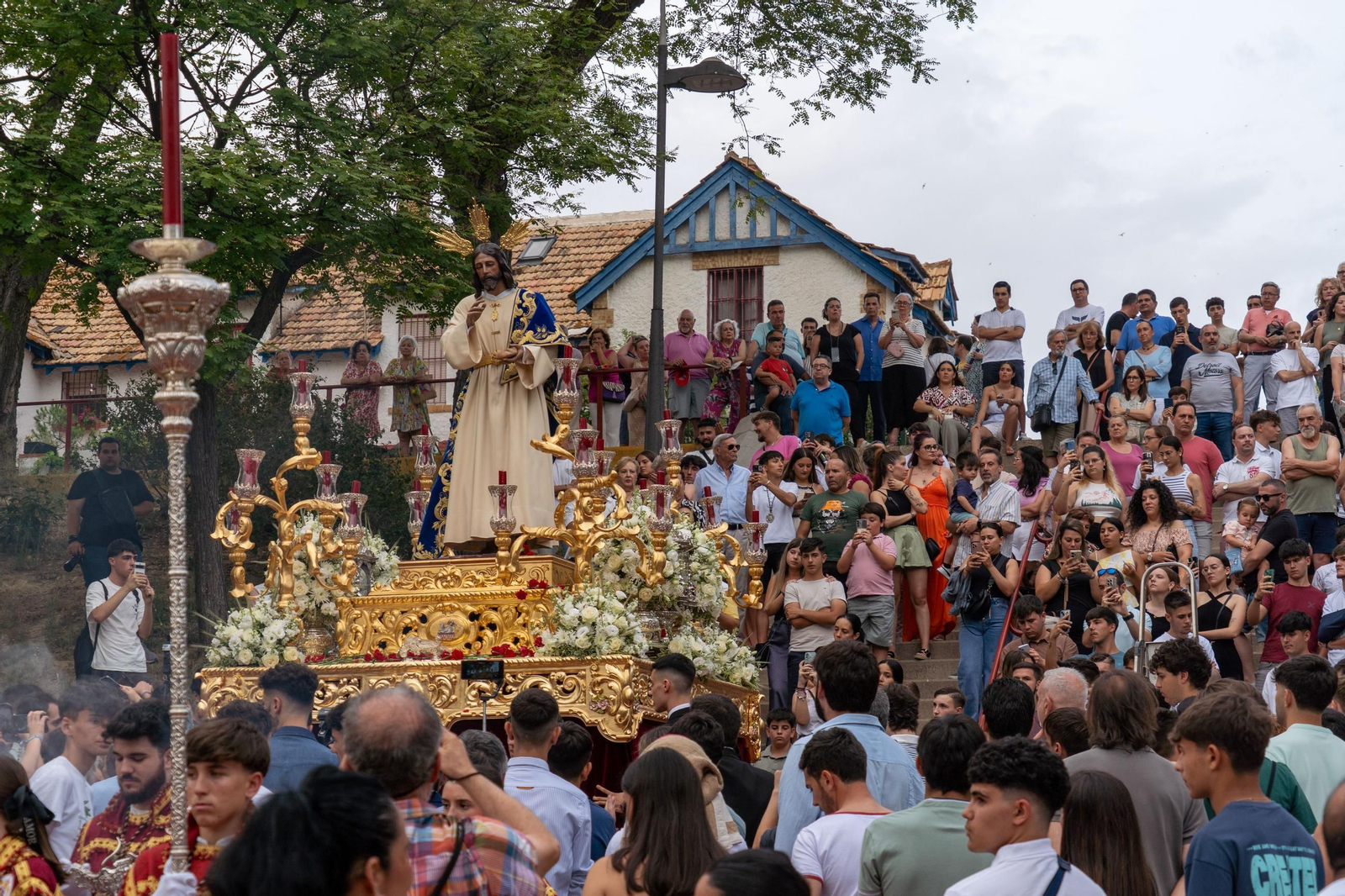 Imágenes del traslado del Cristo del Amor a la Concepción