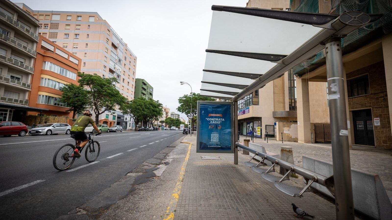 La parada del autobús de Sindicatos será una de las que va a sufrir una mayor transformación.