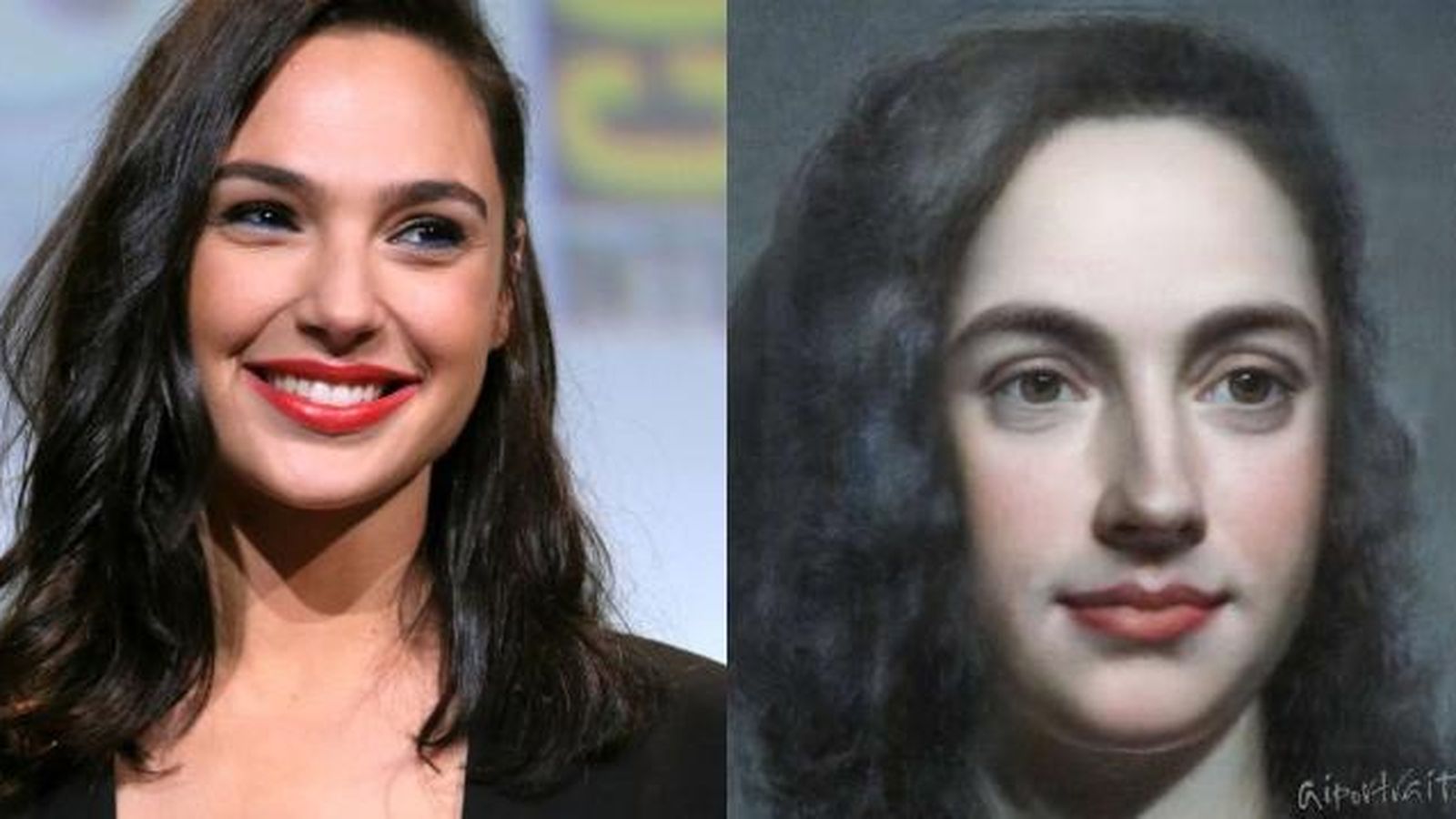 La actriz Gal Gadot ya ha sido retratadoa con Al portraits